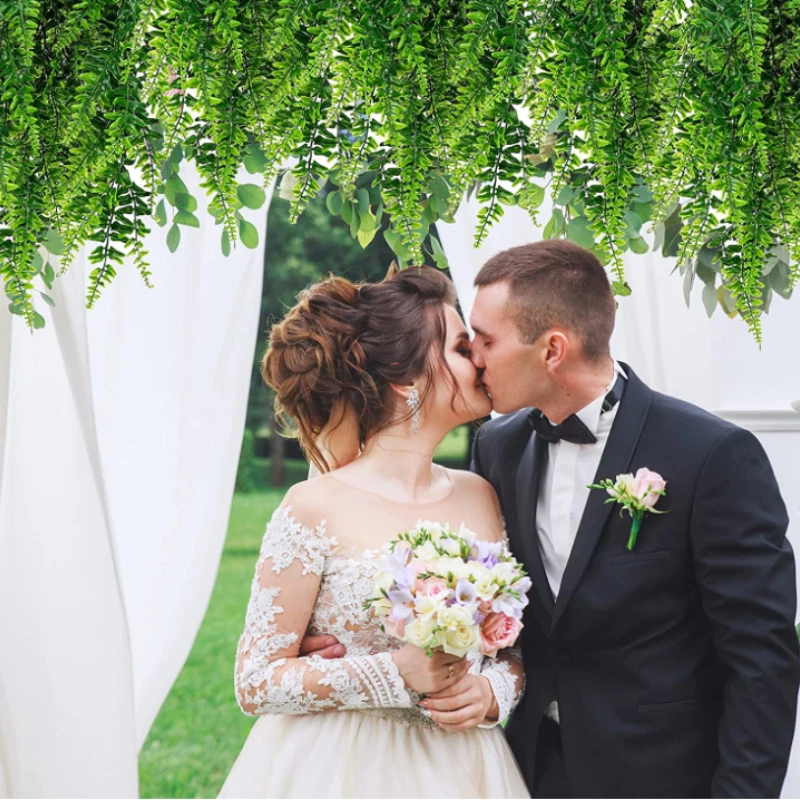 Premium Kunstplant | Hangplant Groen | 2 Stuks