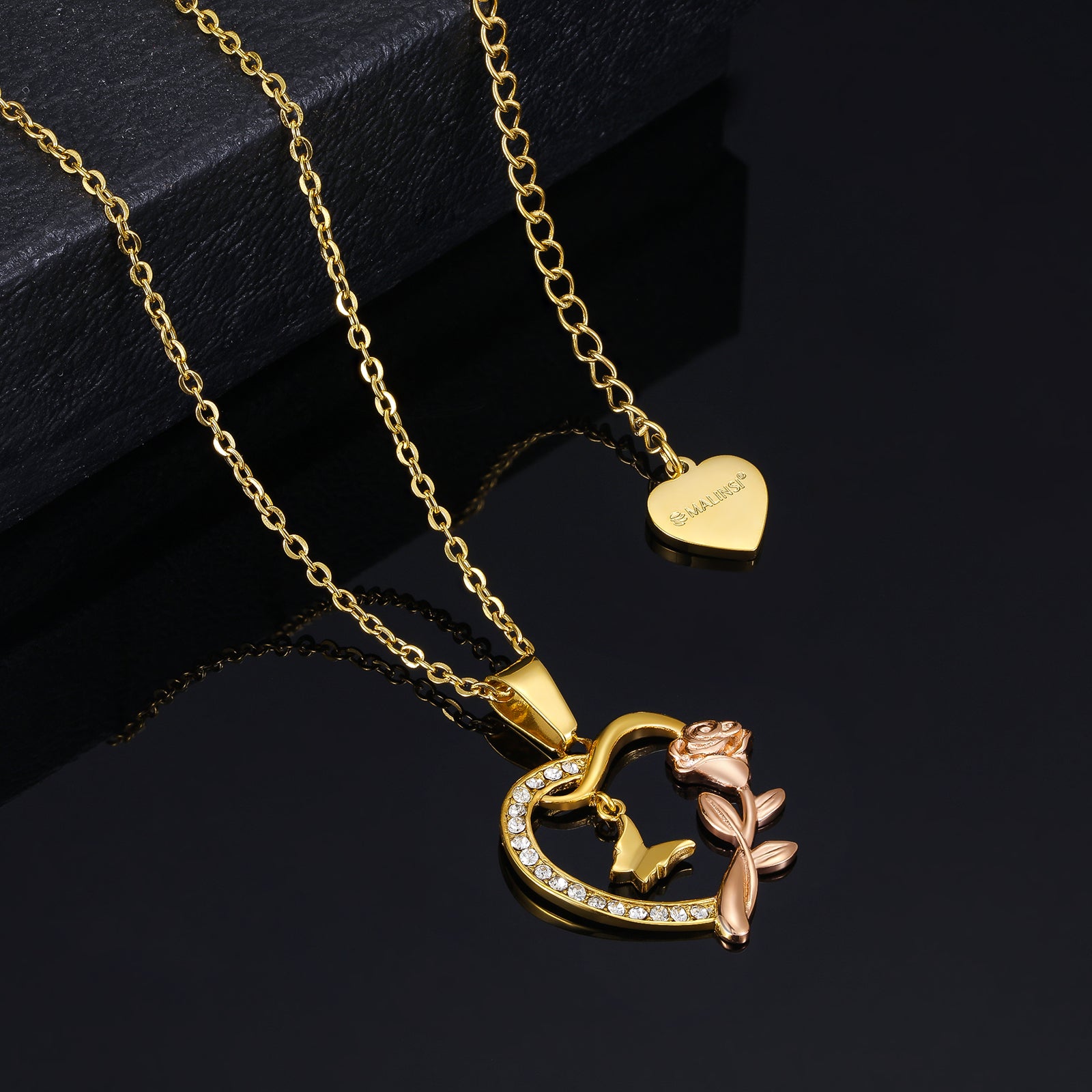 Ketting Dames | RoseFly | Goud 18K Plated RVS