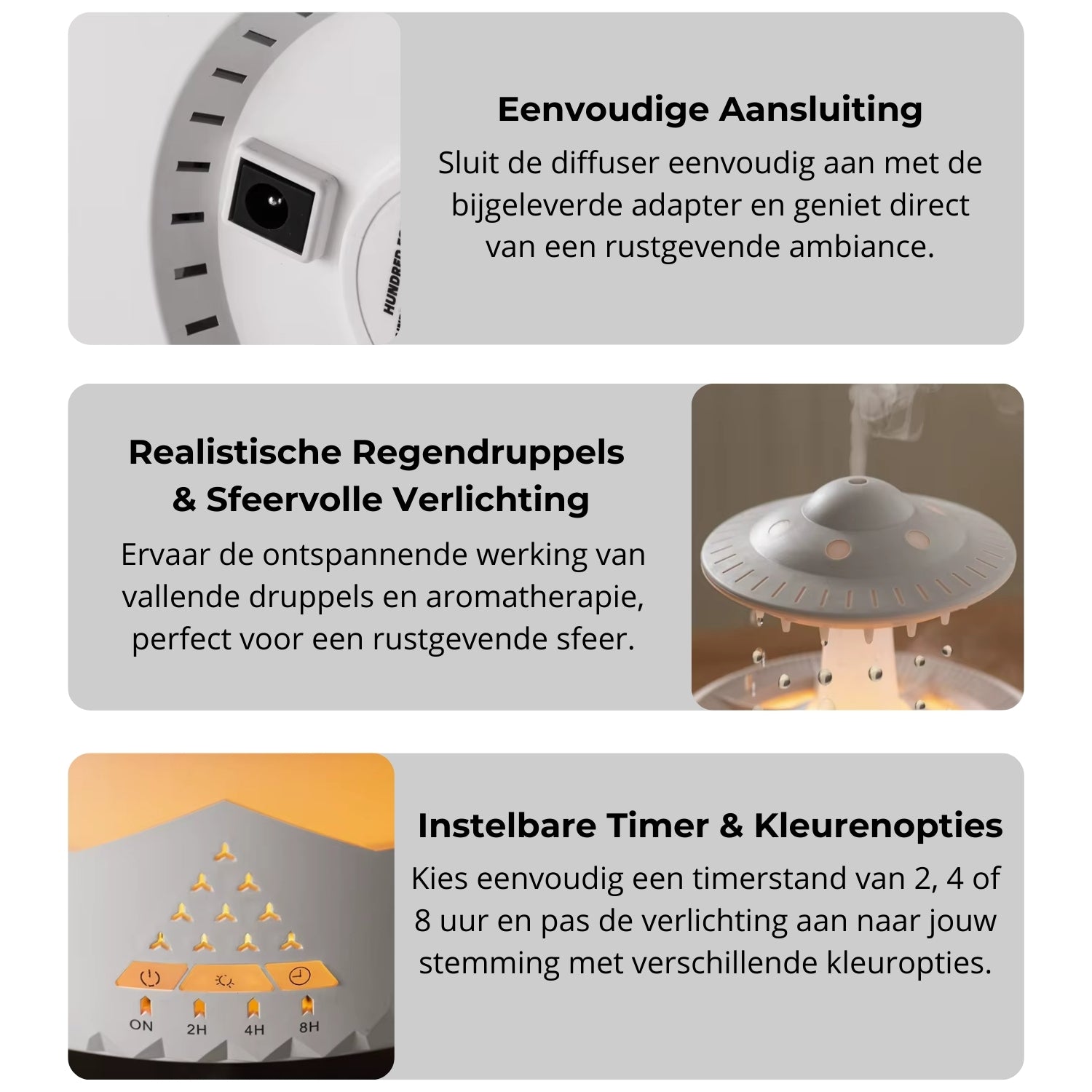 Boncy® Raindrop-Ufo Aroma Diffuser