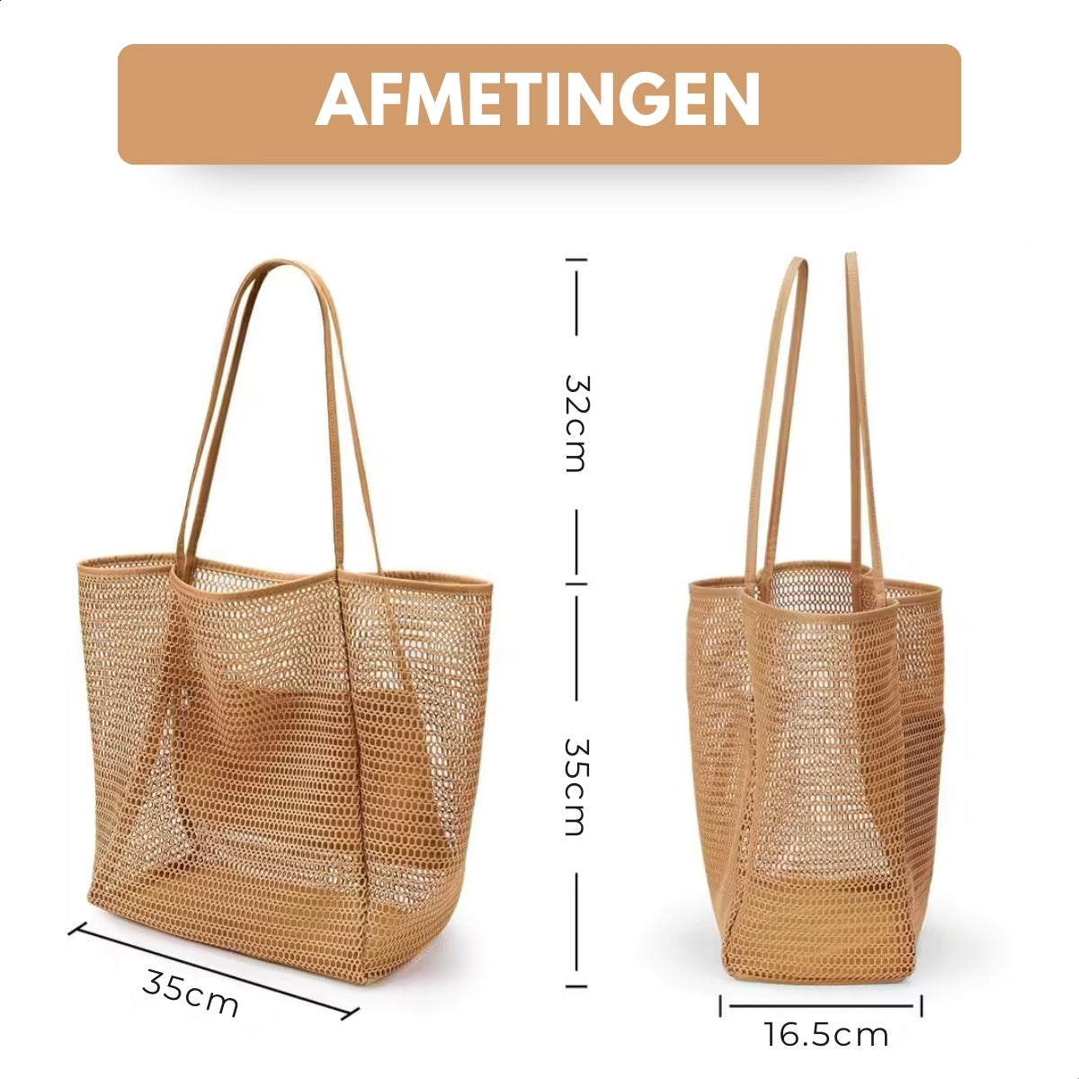 Boncy® Strandtas met Ritssluiting