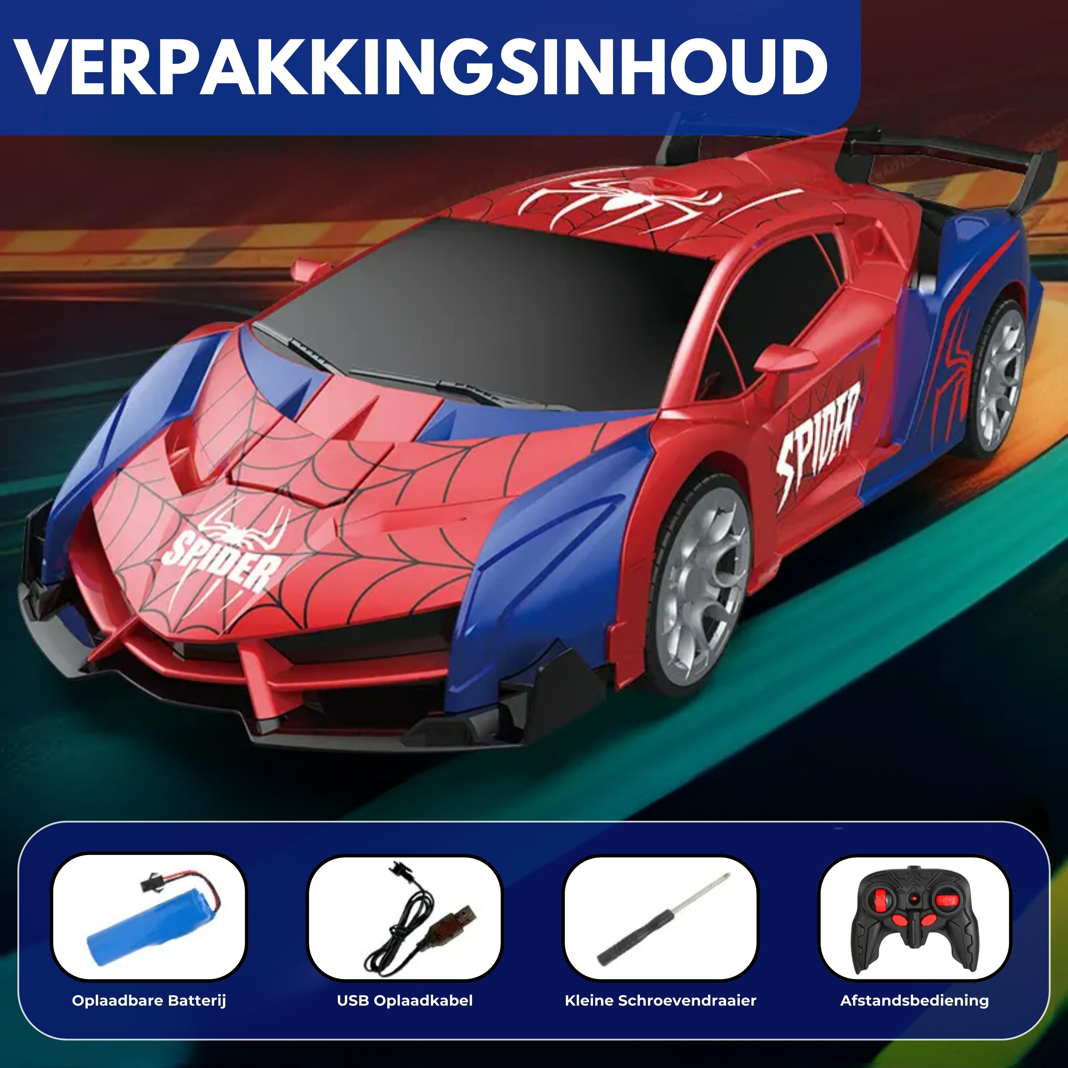 Bestuurbare Transformer Auto | Spider