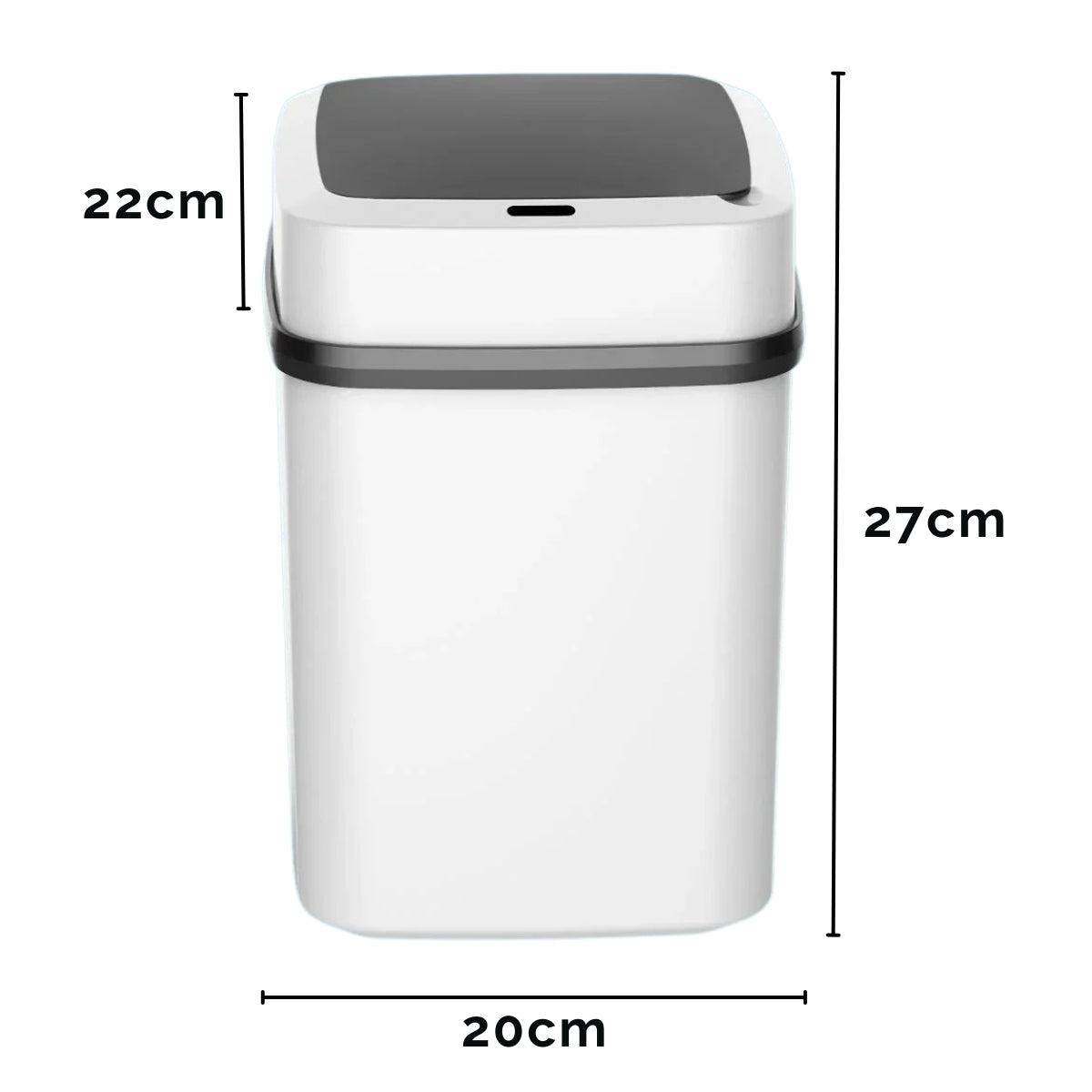 Prullenbak Met Sensor | 11 Liter | Wit