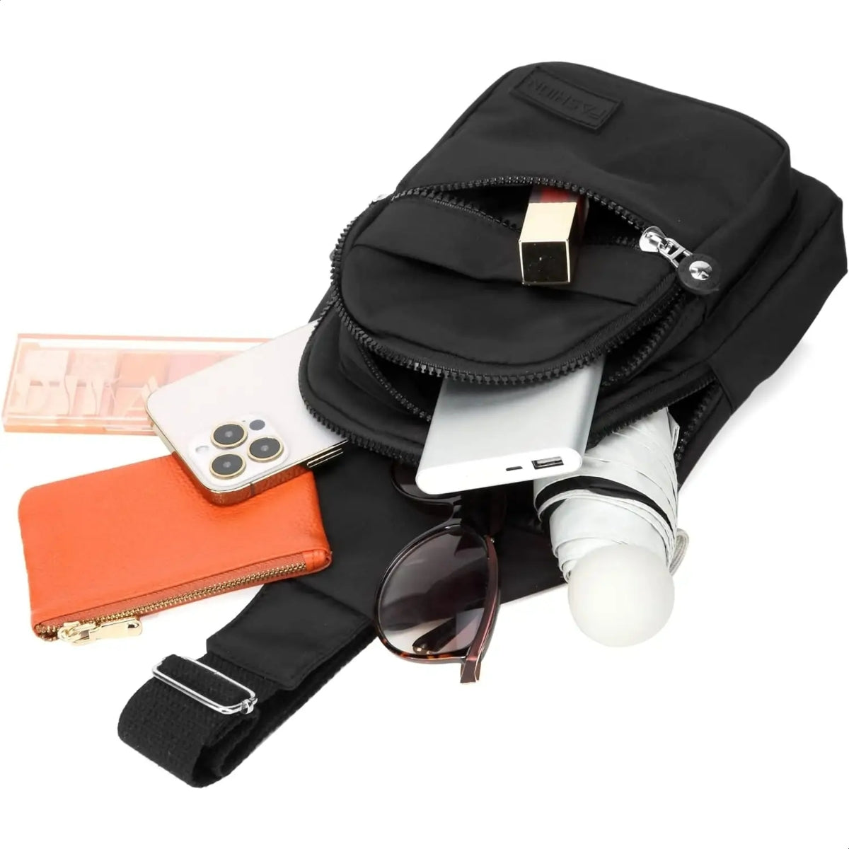 Boncy® Crossbody Schoudertas | Zwart