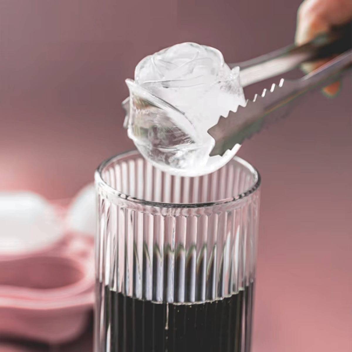 Roosvormige IJsblokjes Maker Met Deksel