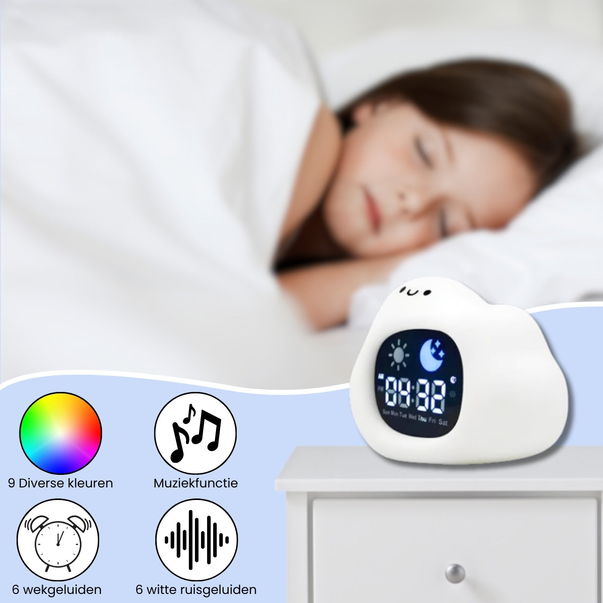 Slaaptrainer & Kinderwekker | Wolkje