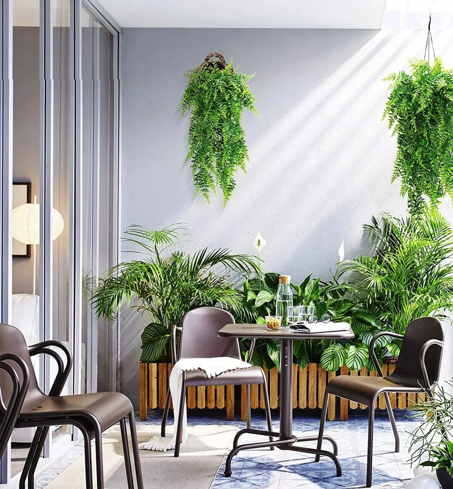 Premium Kunstplant | Hangplant Groen | 2 Stuks