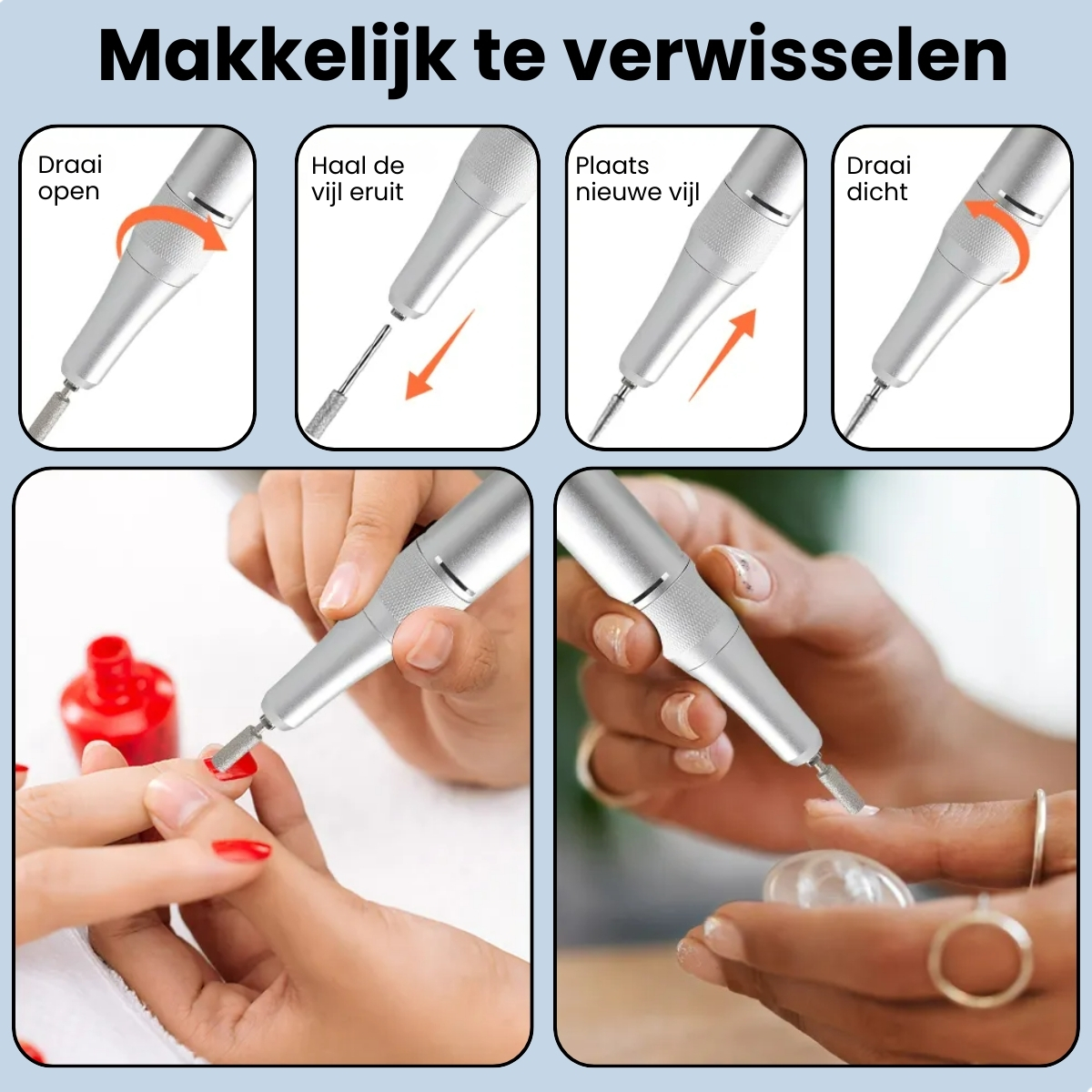 Elektrische Nagelvijl Set