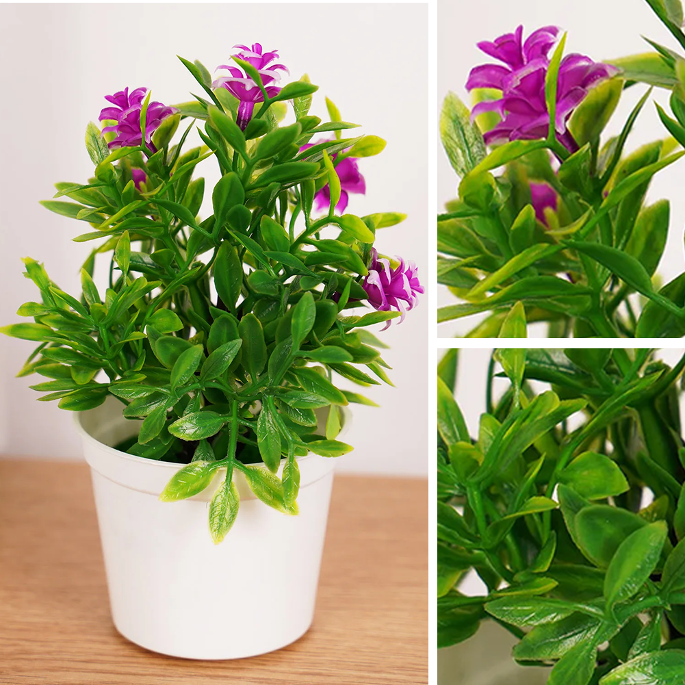 Premium Kunstplant | Plantjes In Pot | 4 Stuks