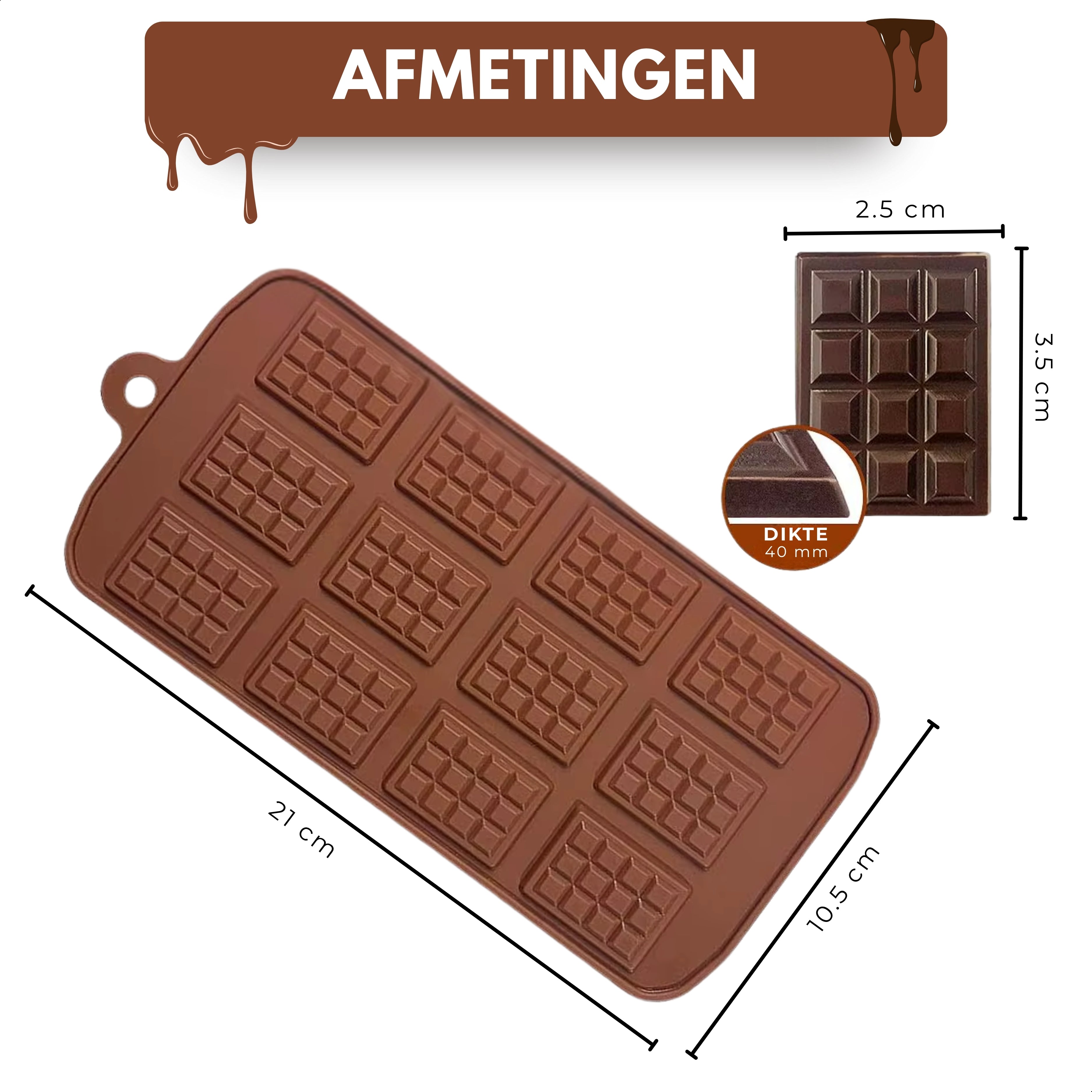 Boncy® Chocolade Mal | Kleine Reepjes