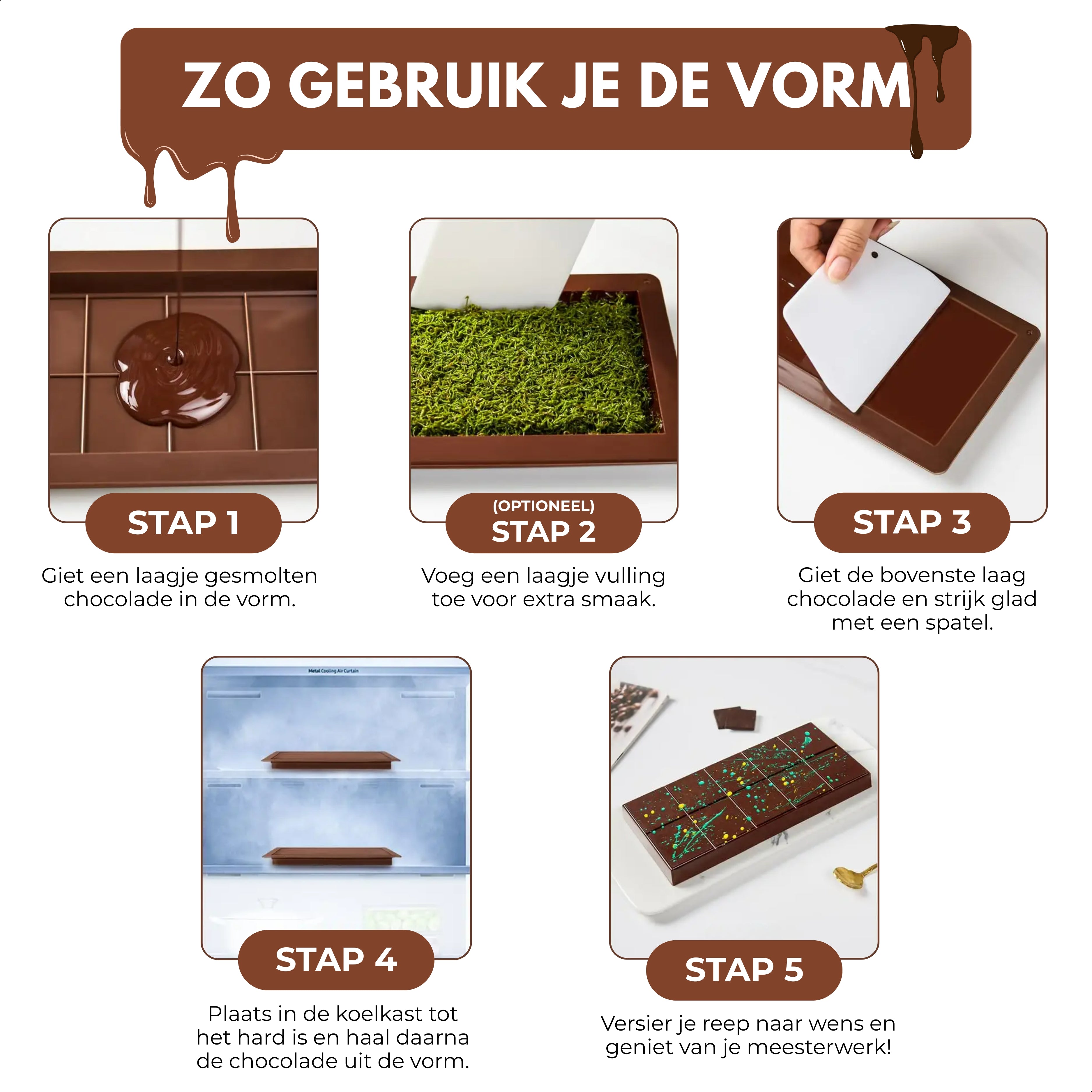 Boncy® Chocolade Mal | Grote Repen