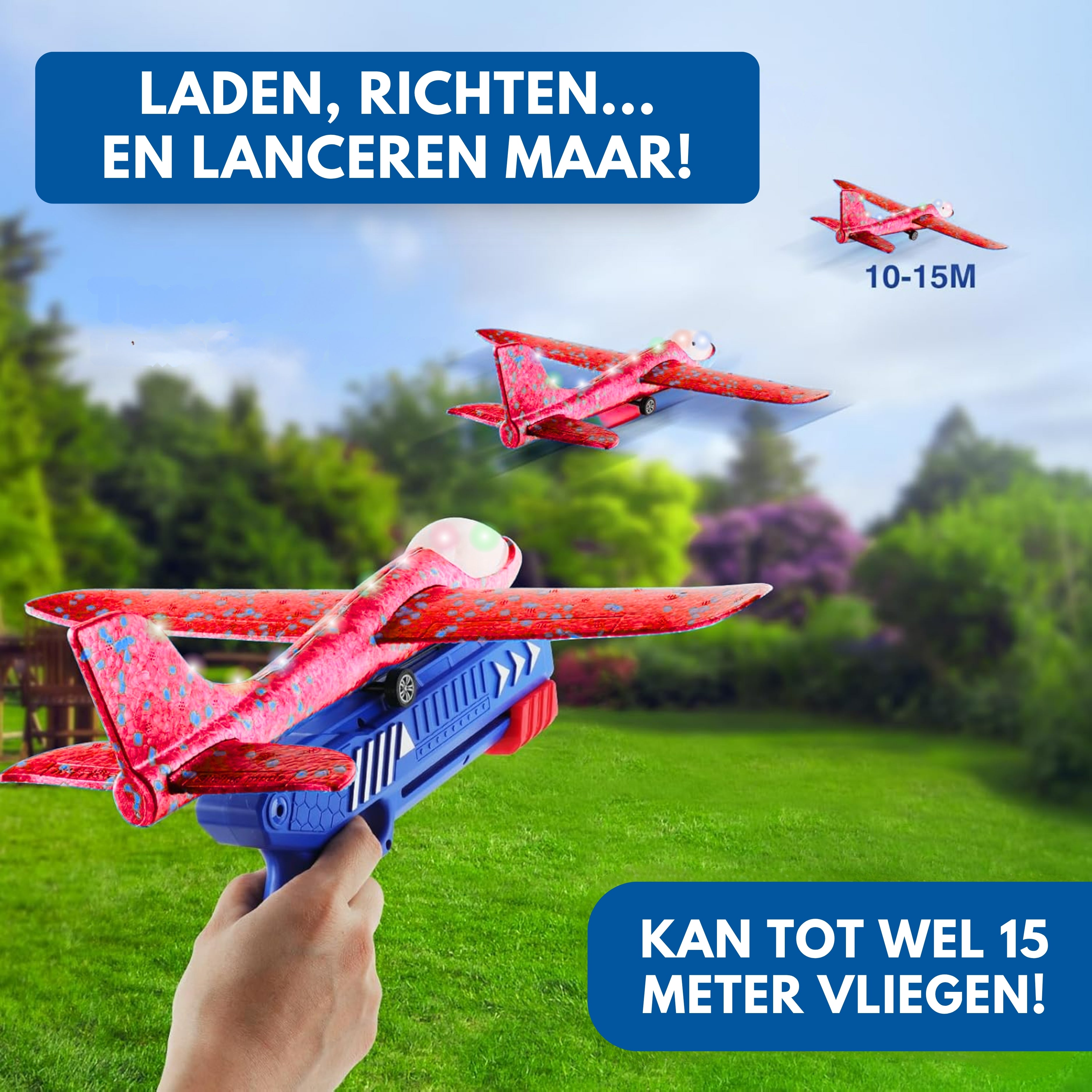 Boncy® Stuntpiloot Vliegtuig Launcher