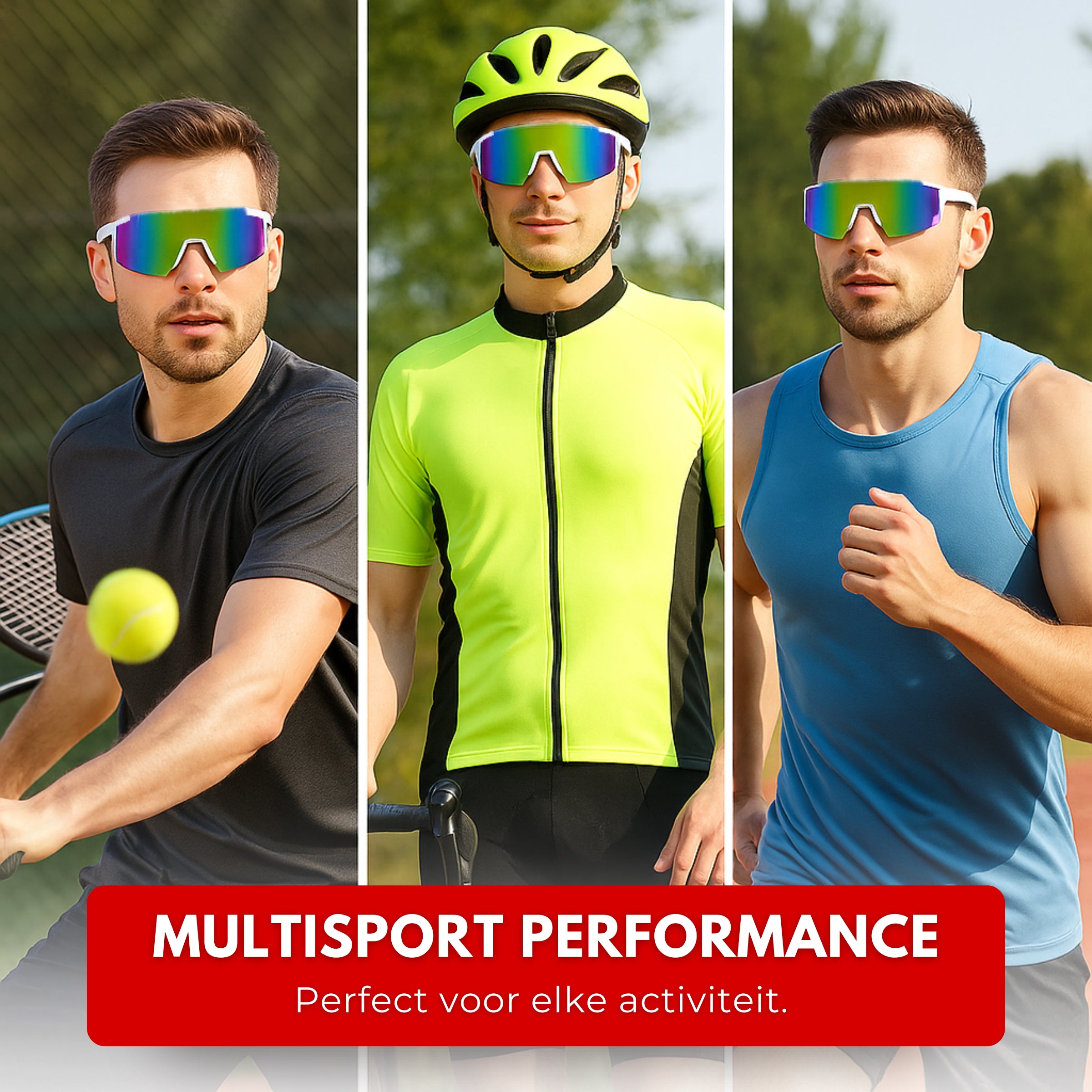 Boncy® Cyclone Zonnebrillen | 3-Pack