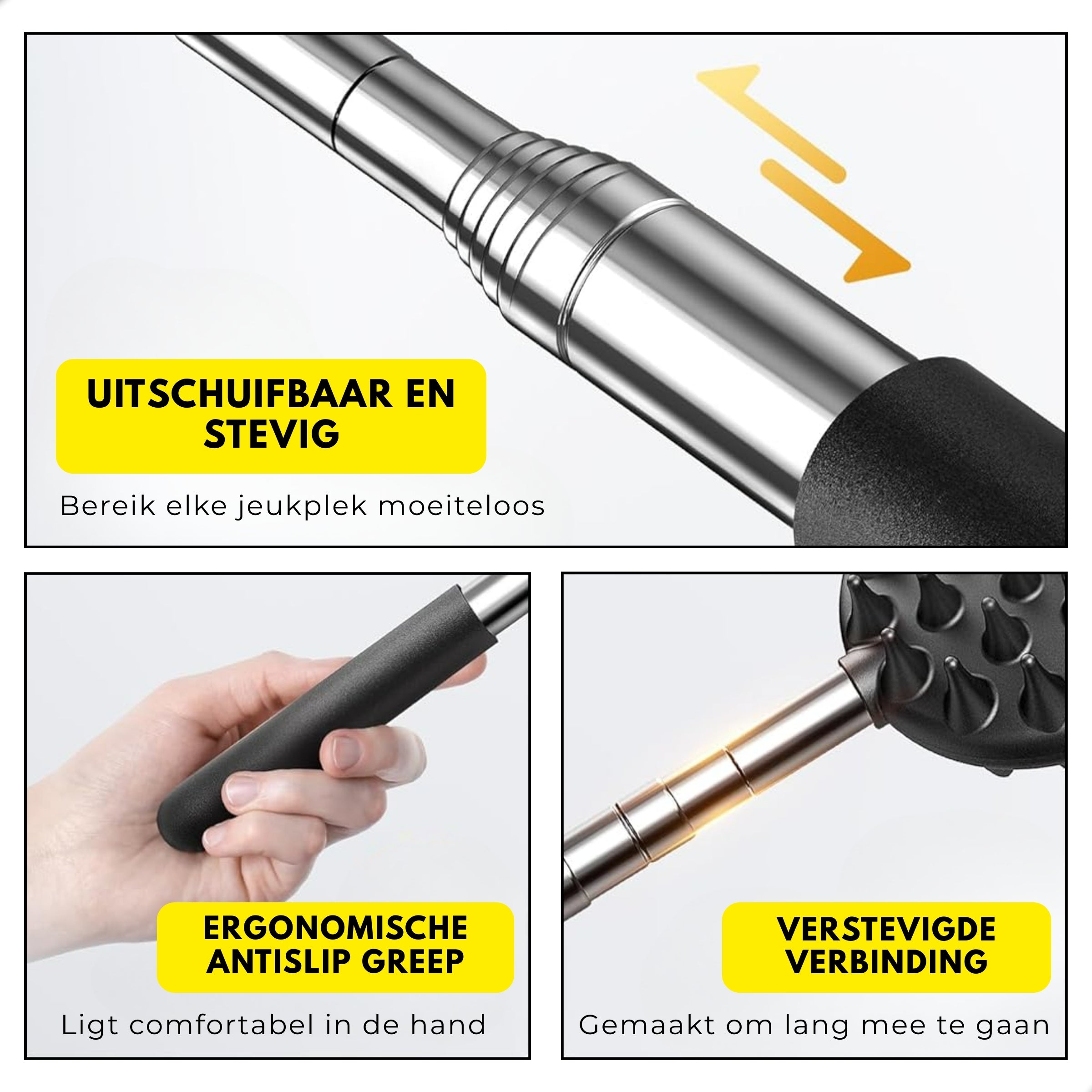 Boncy® Rugkrabber 4-Koppige Set