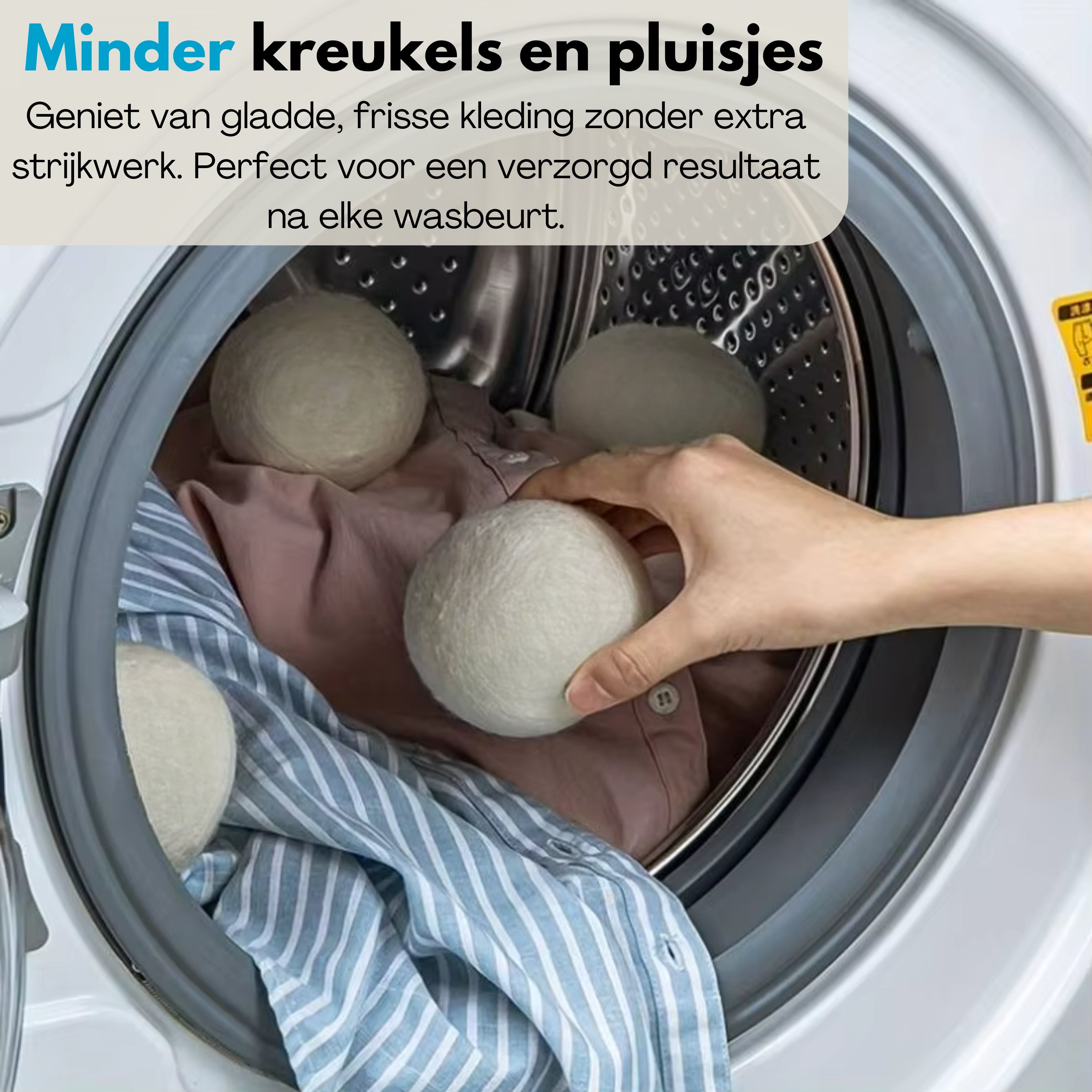 Boncy® Premium Drogerballen - 9 Stuks - Wit