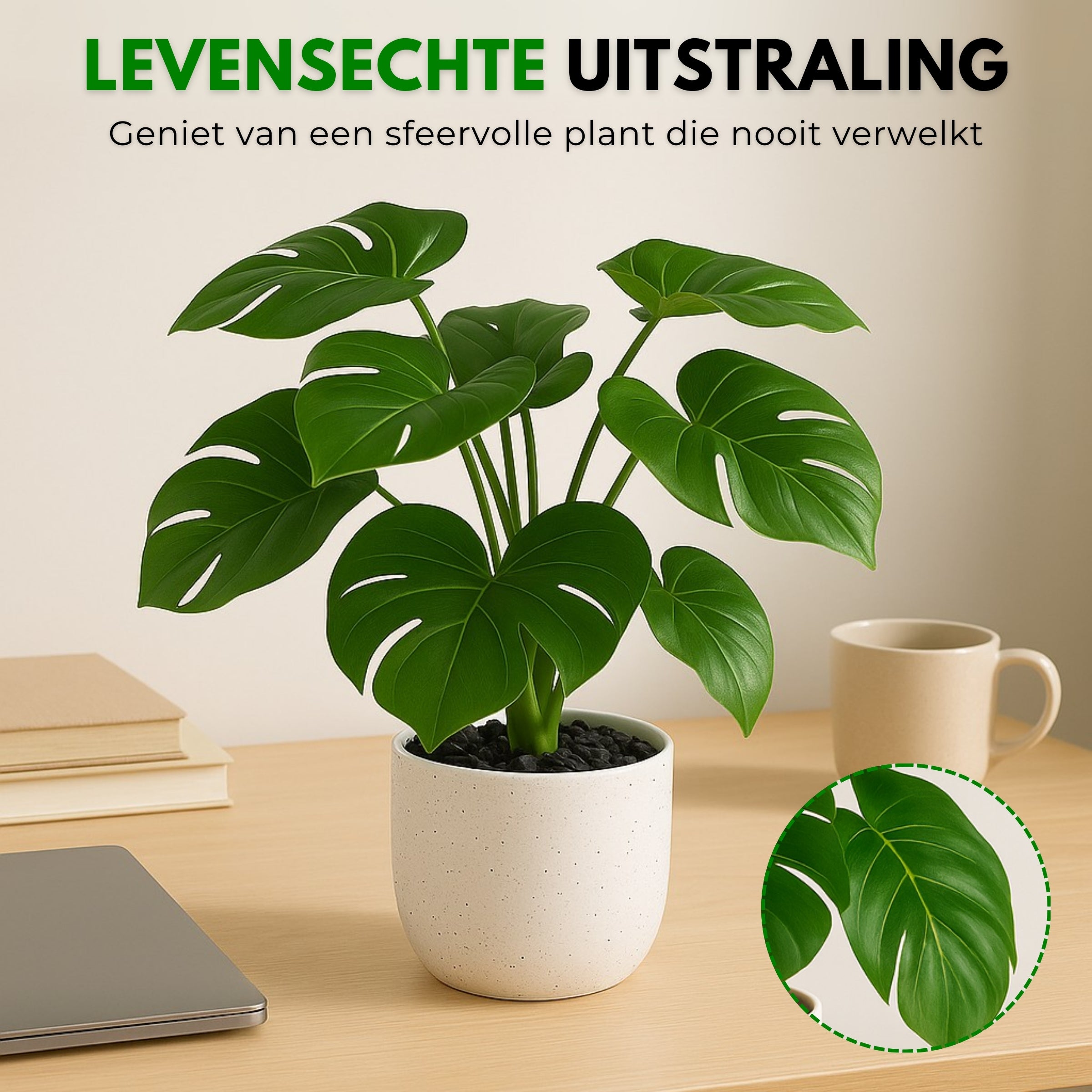 Boncy® Premium Kunstplant | Monstera 25 cm