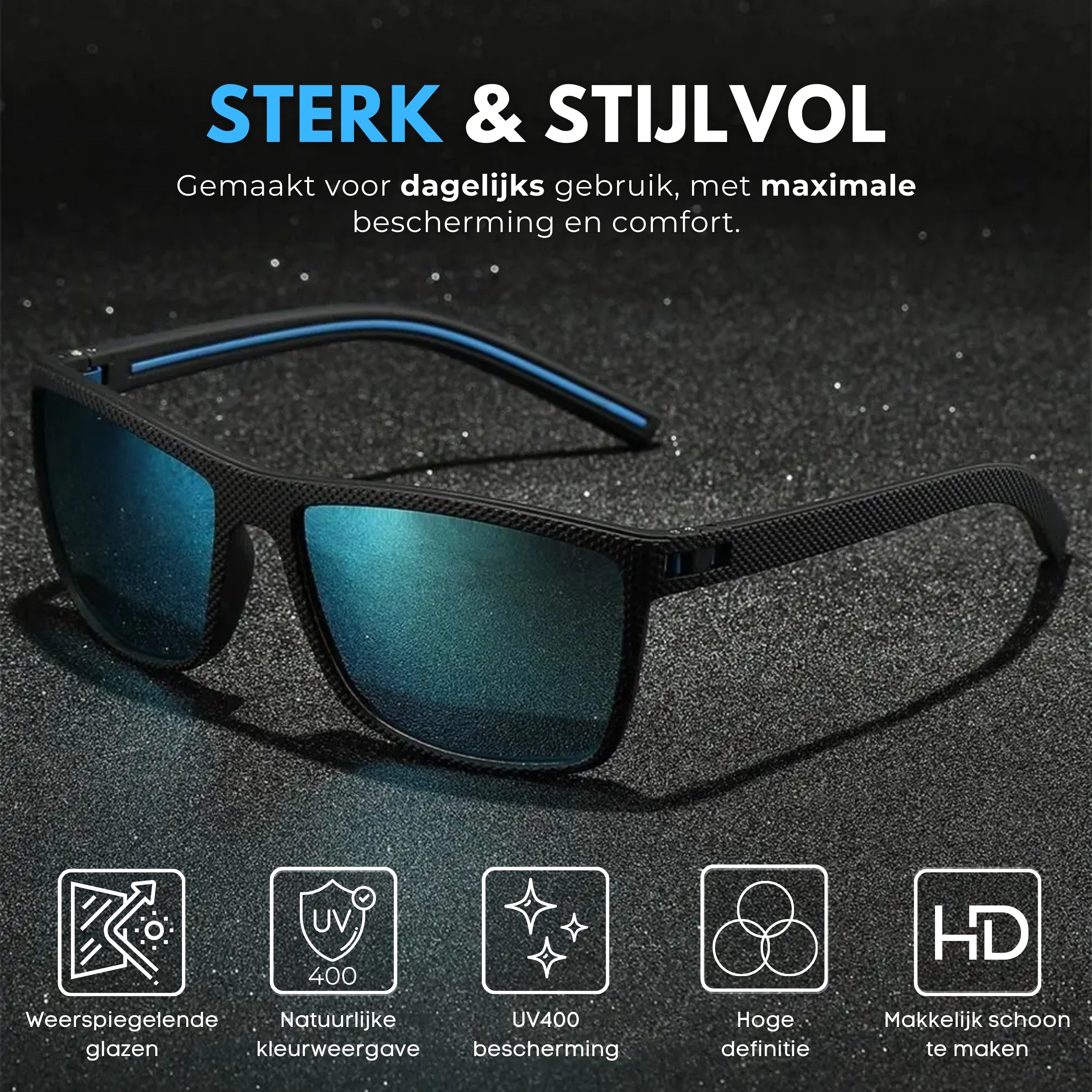 Boncy® Skyline Zonnebrillen | 3-Pack