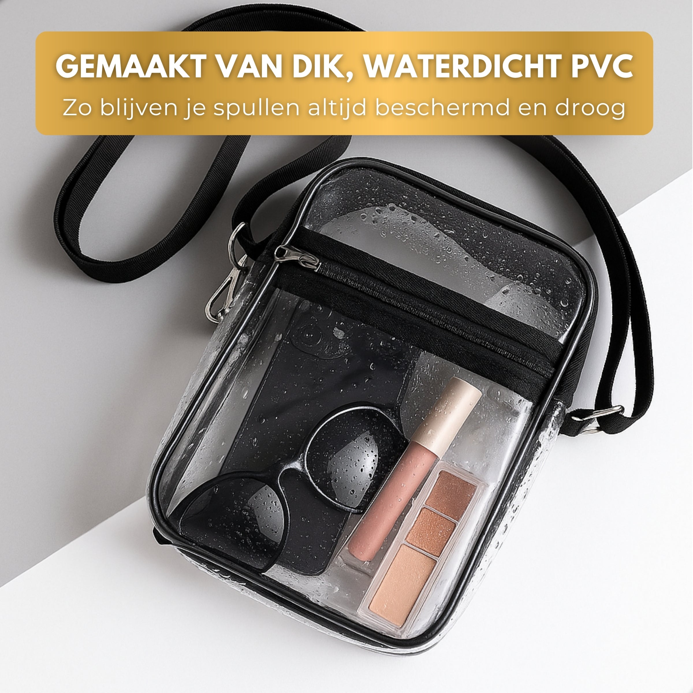 Boncy® Crossbody Schoudertas | Transparant