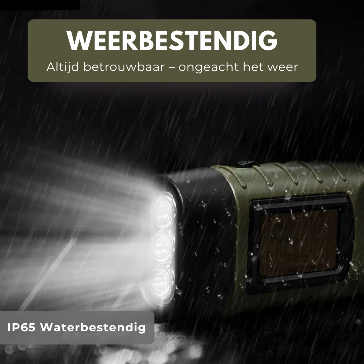 Boncy® Opwindbare LED Zaklamp | Groen