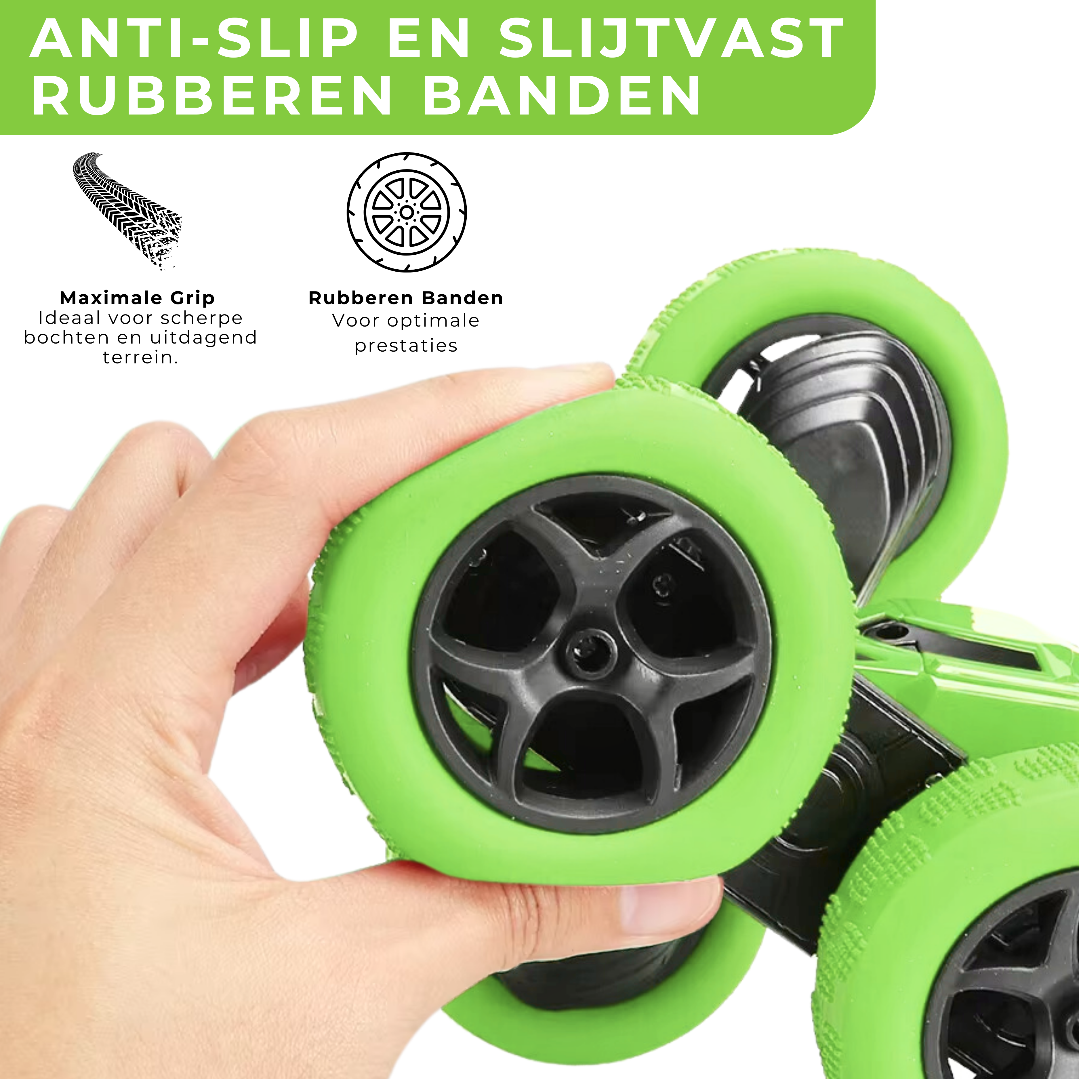 Bestuurbare Stunt Auto | Groen