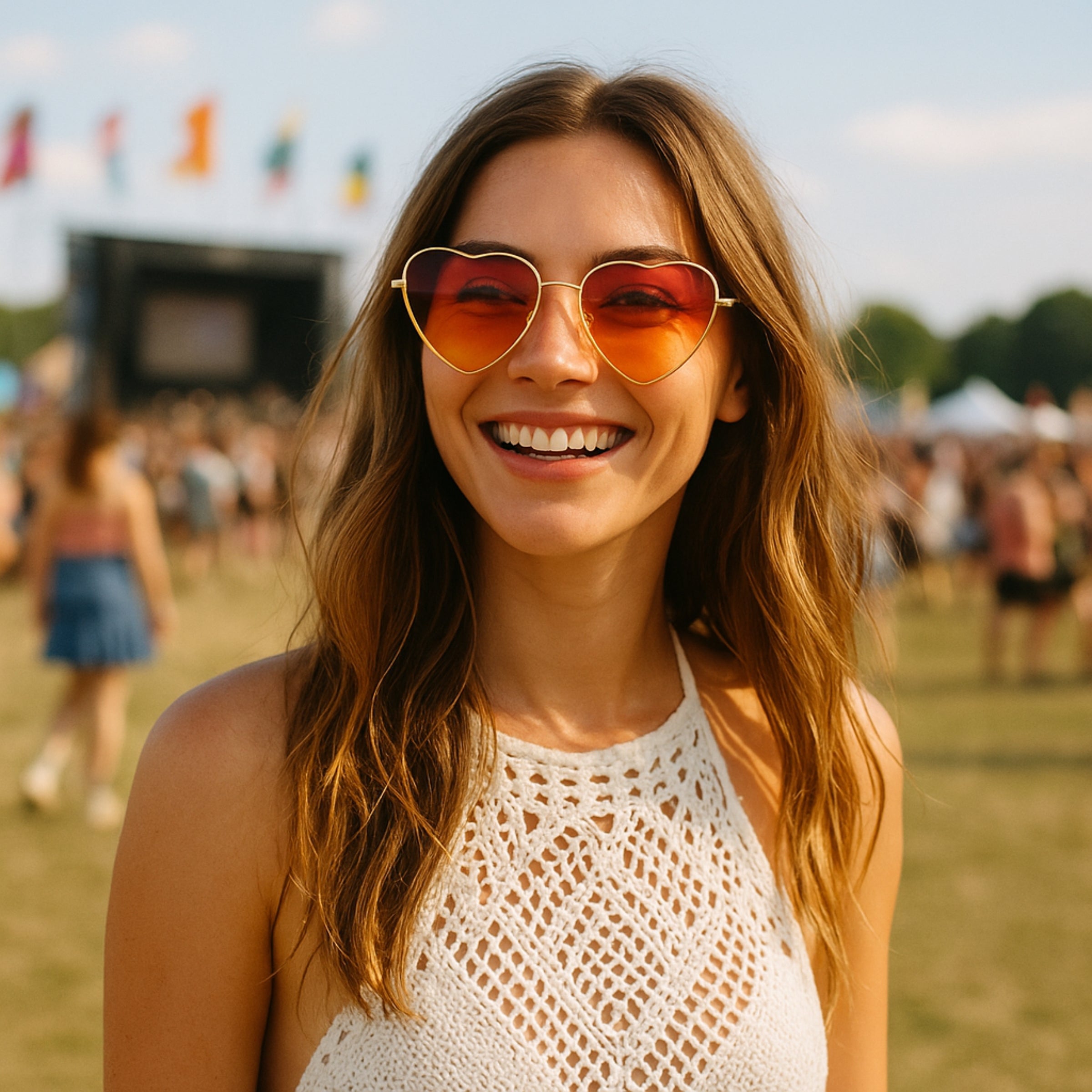 Boncy® Hartjes Zonnebril | 2-Pack | Gradient