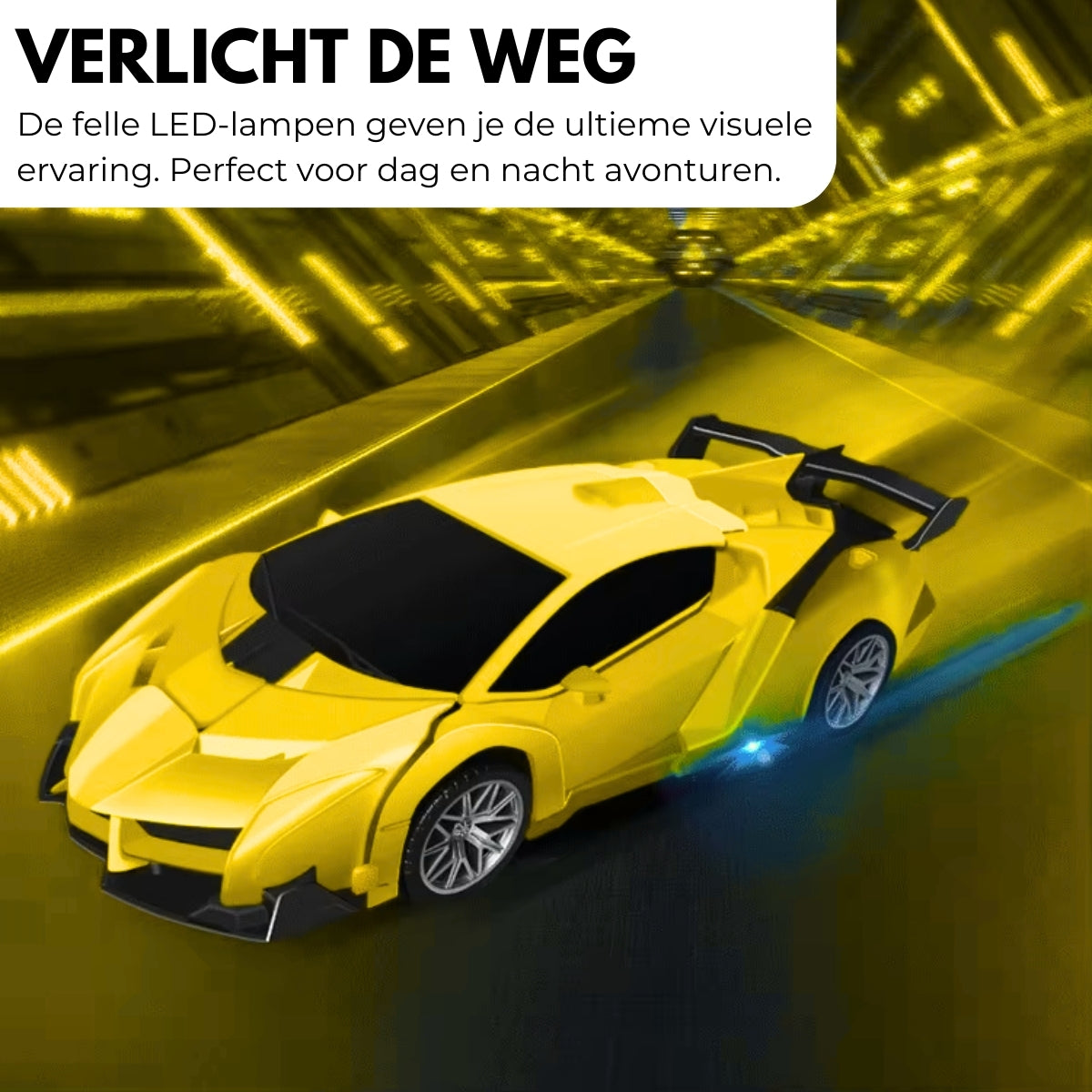 Bestuurbare Transformer Auto | Lambo Geel