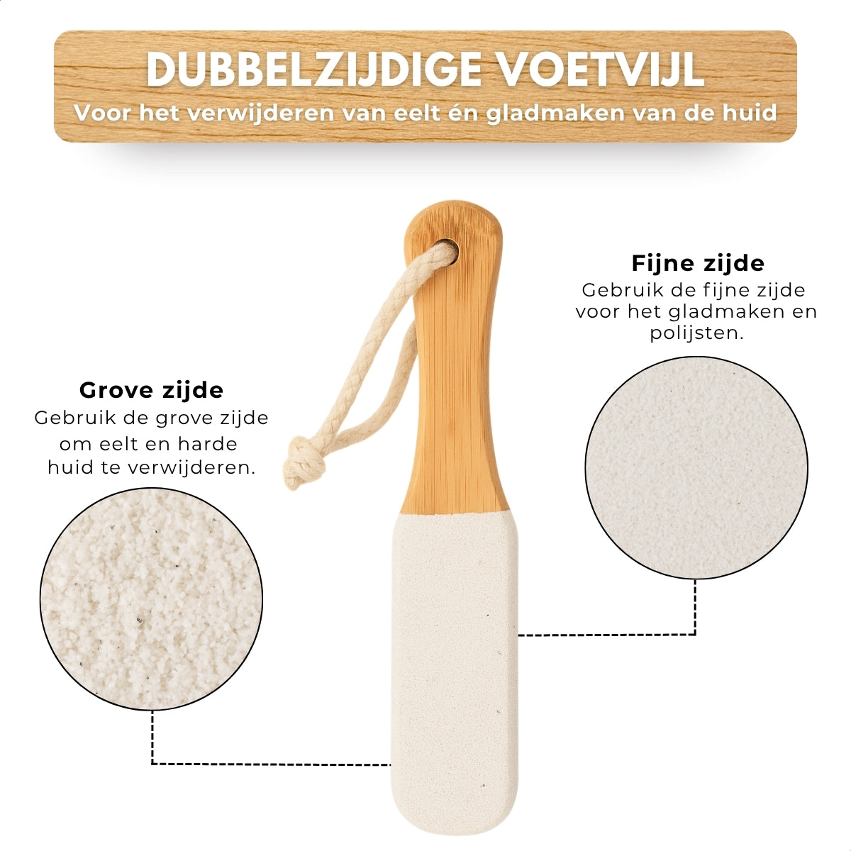 Boncy® Houten Eeltverwijderaars | 2-Pack