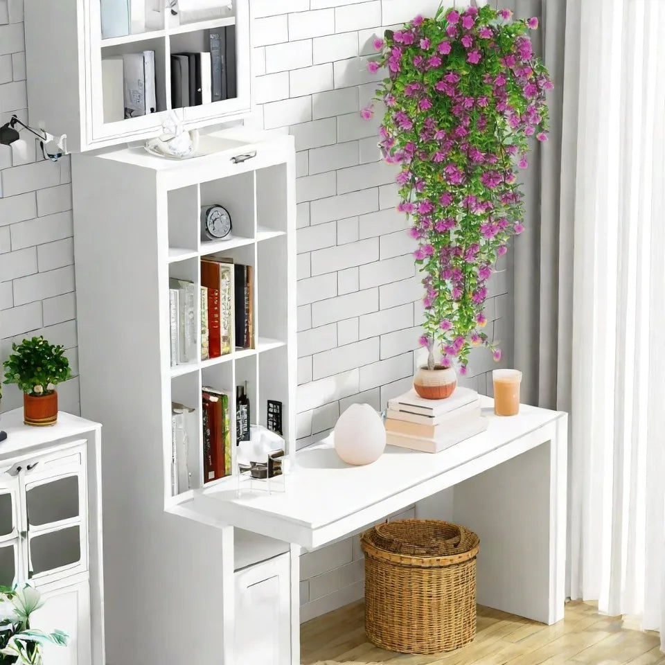 Premium Kunstplant | Hangplant Roze/Groen | 3 Stuks