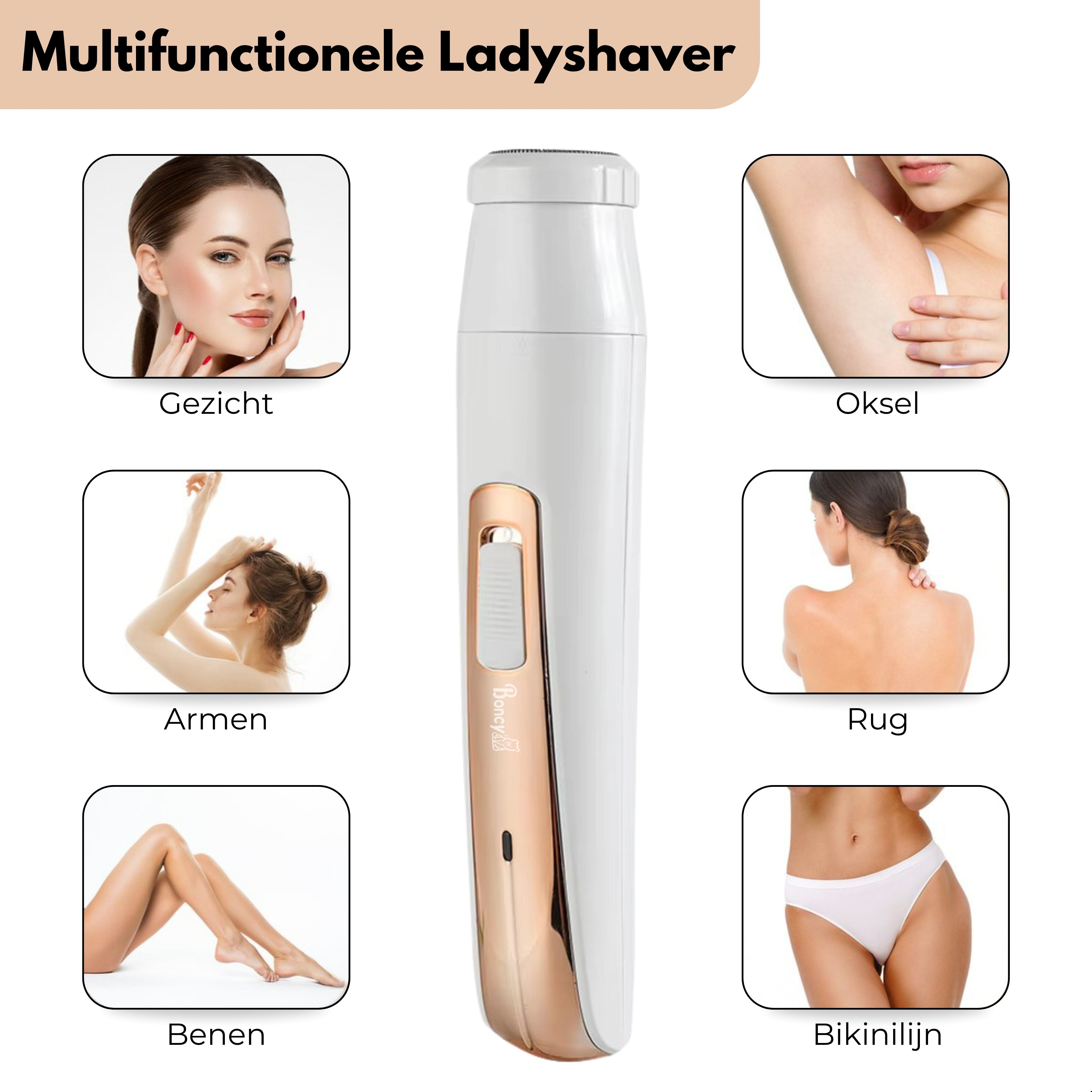 Boncy® Ladyshave 4 in 1 Haar Trimmer