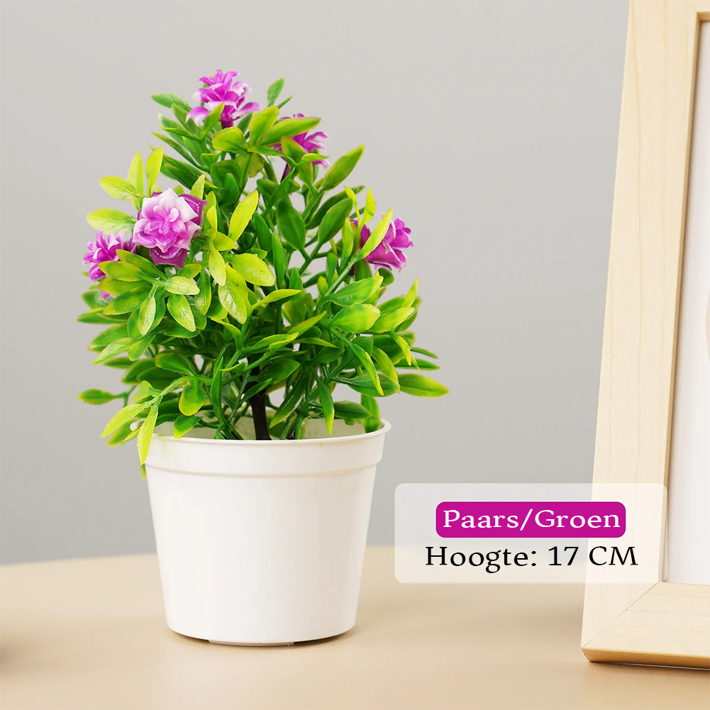 Premium Kunstplant | Plantjes In Pot | 4 Stuks