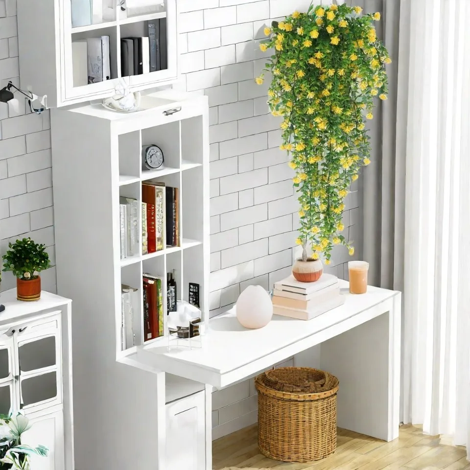 Premium Kunstplant | Hangplant Geel/Groen | 3 Stuks