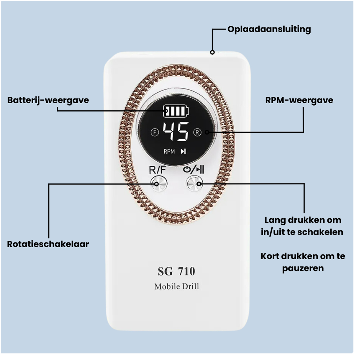 Elektrische Nagelvijl Set