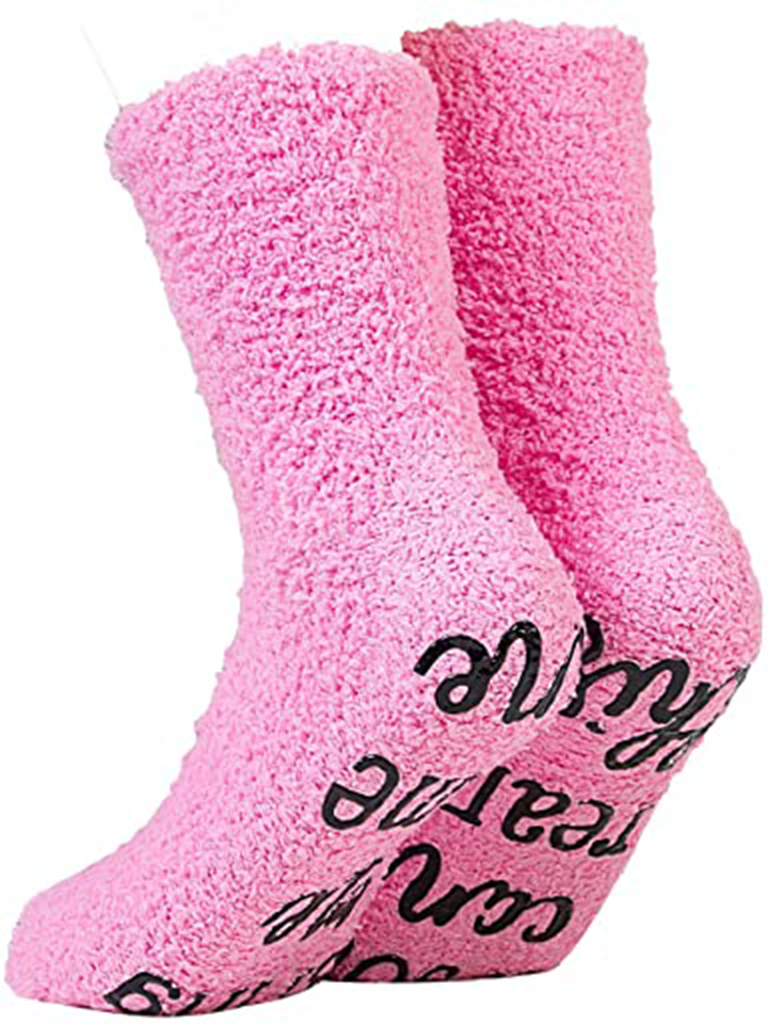 If you can read this, bring me some wine | Fluffy Huissokken | Roze