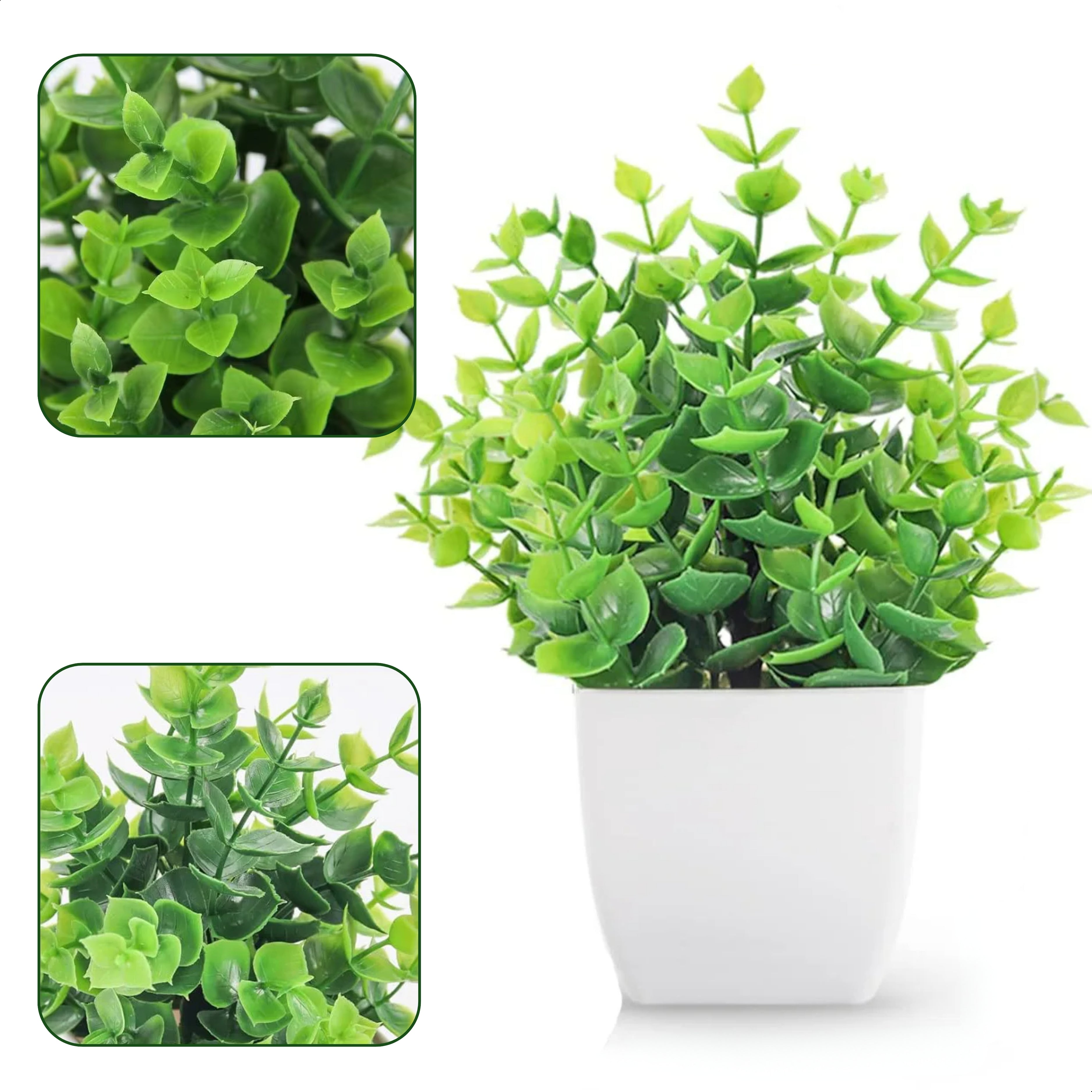 Premium Kunstplantjes in pot | 4 Stuks