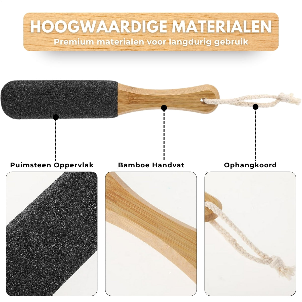 Boncy® Houten Eeltverwijderaars | 2-Pack