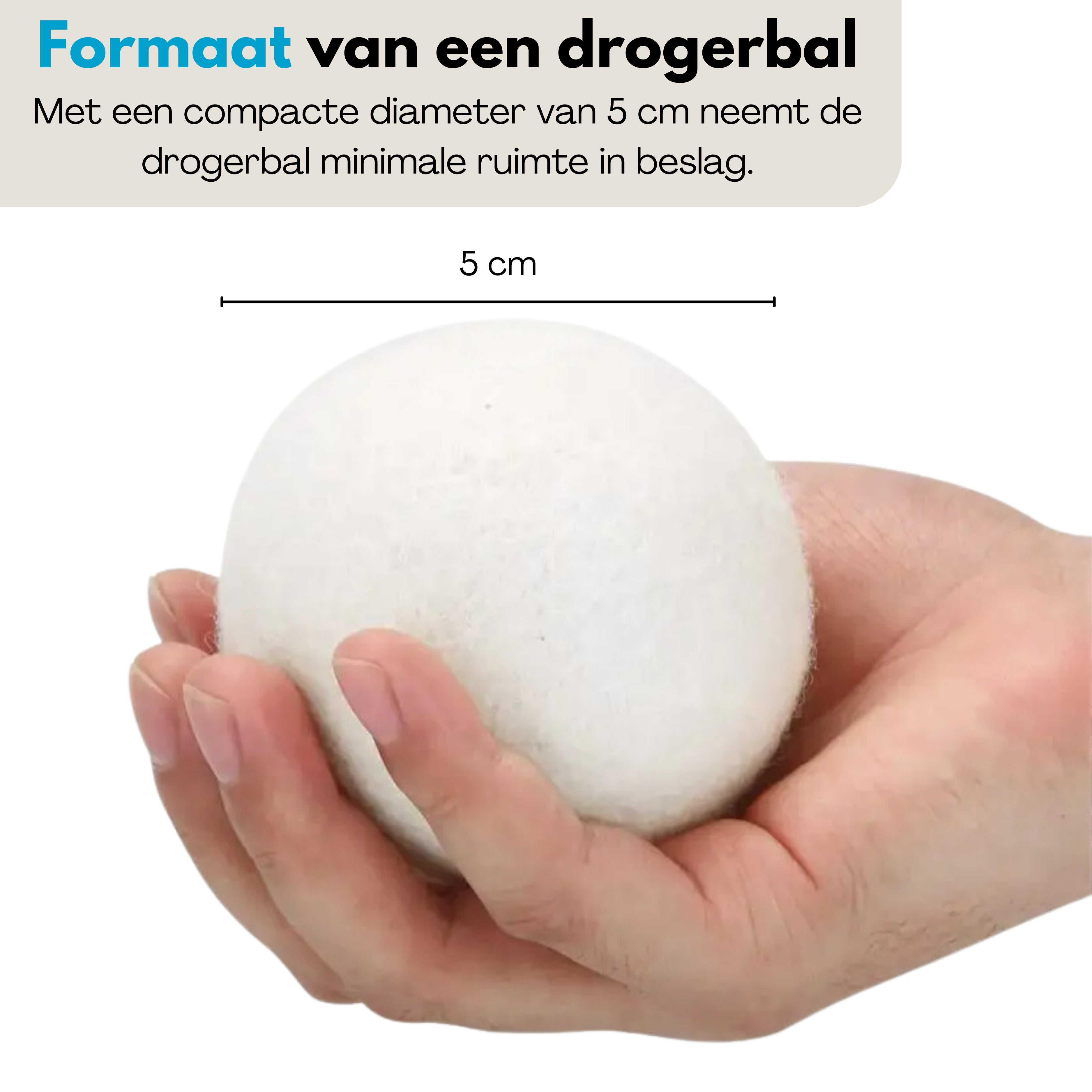 Boncy® Premium Drogerballen - 9 Stuks - Wit