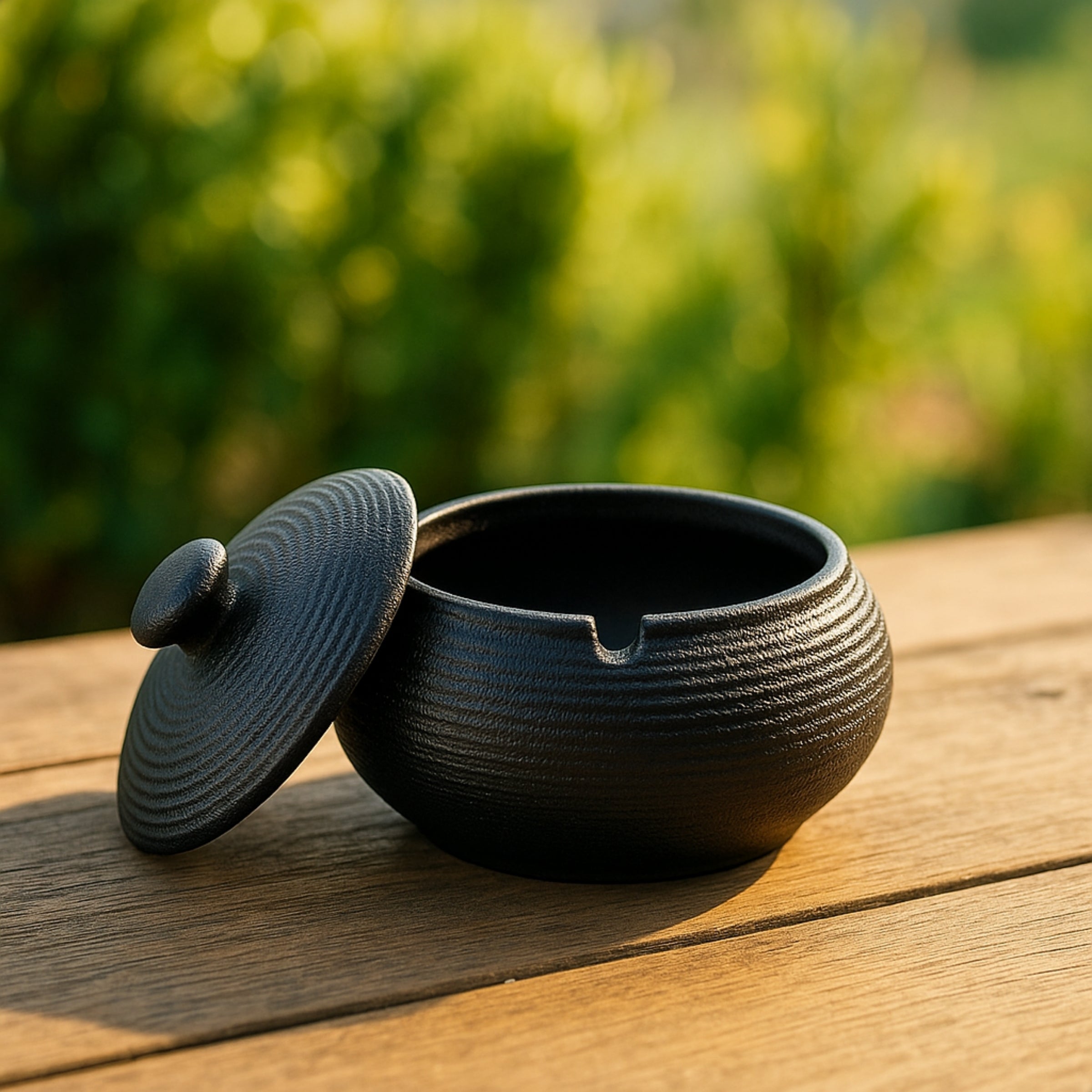 Boncy® Asbak met Deksel | Keramiek Zen