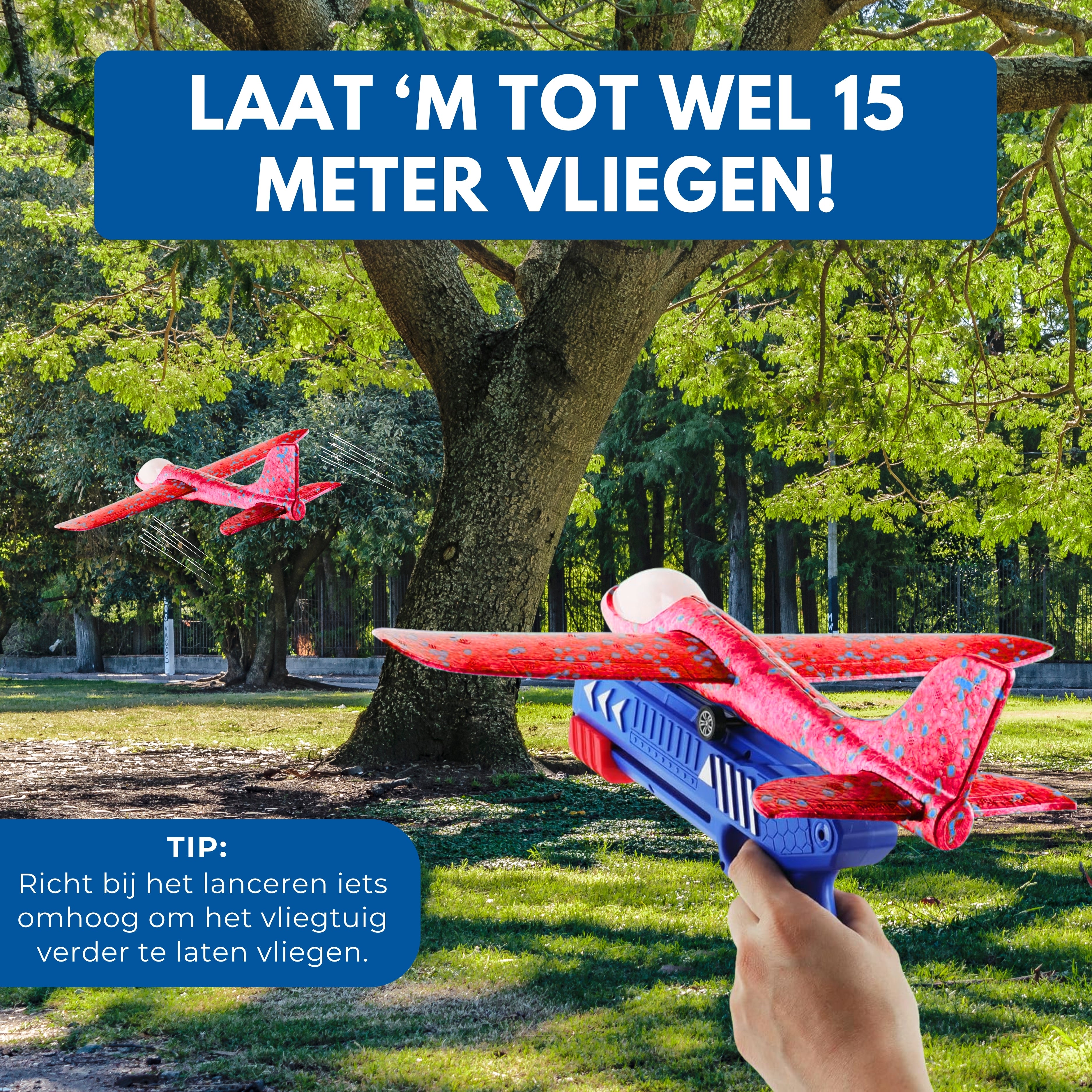 Boncy® Stuntpiloot Vliegtuig Launcher