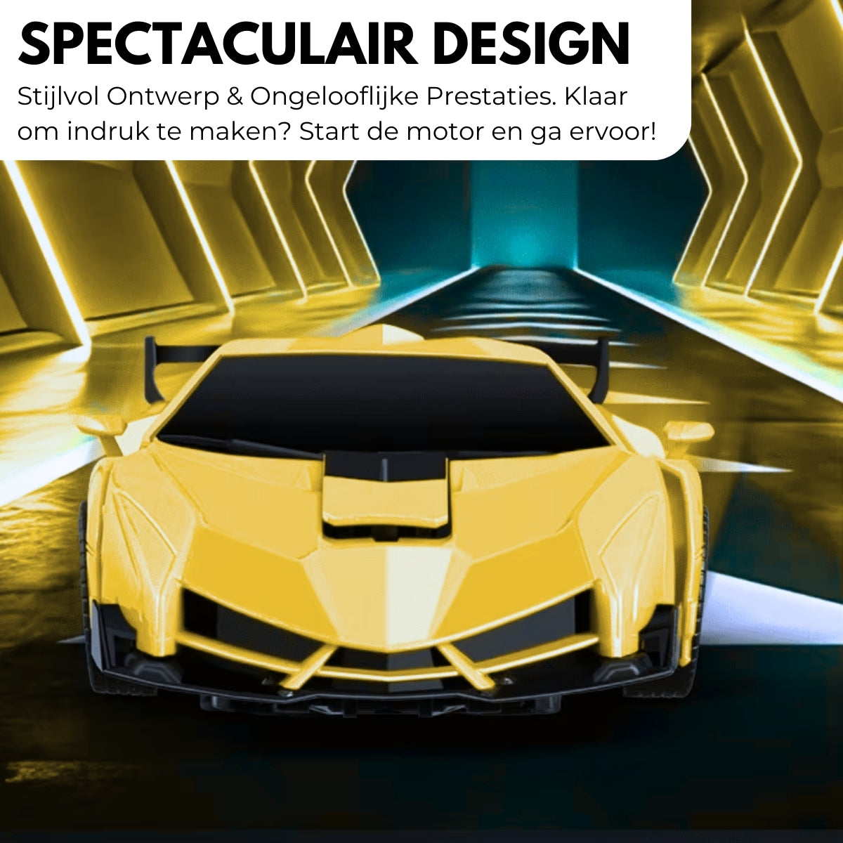 Bestuurbare Transformer Auto | Lambo Geel