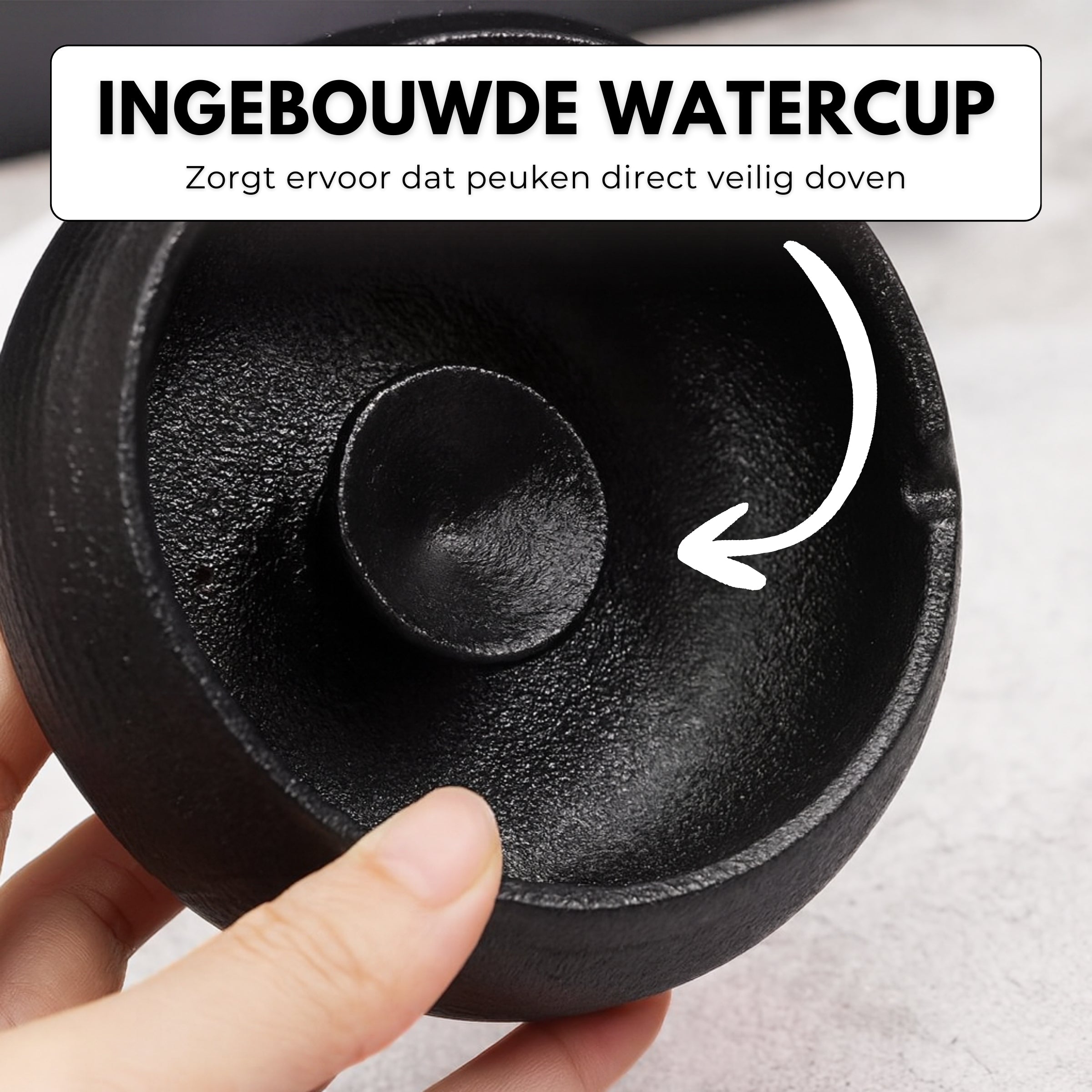 Boncy® Asbak met Deksel | Keramiek Zen