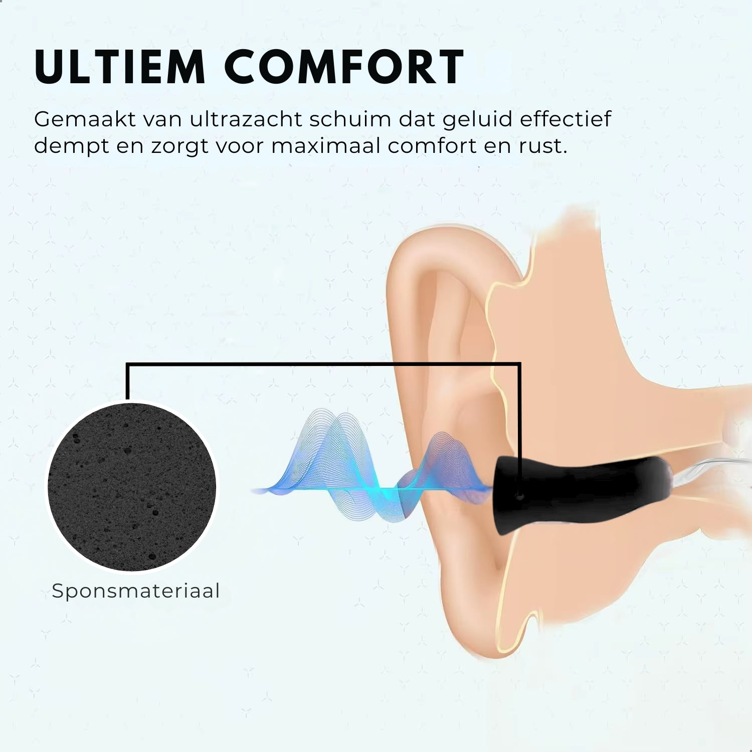 Boncy® Slaapoordoppen | 50 Stuks | Zwart