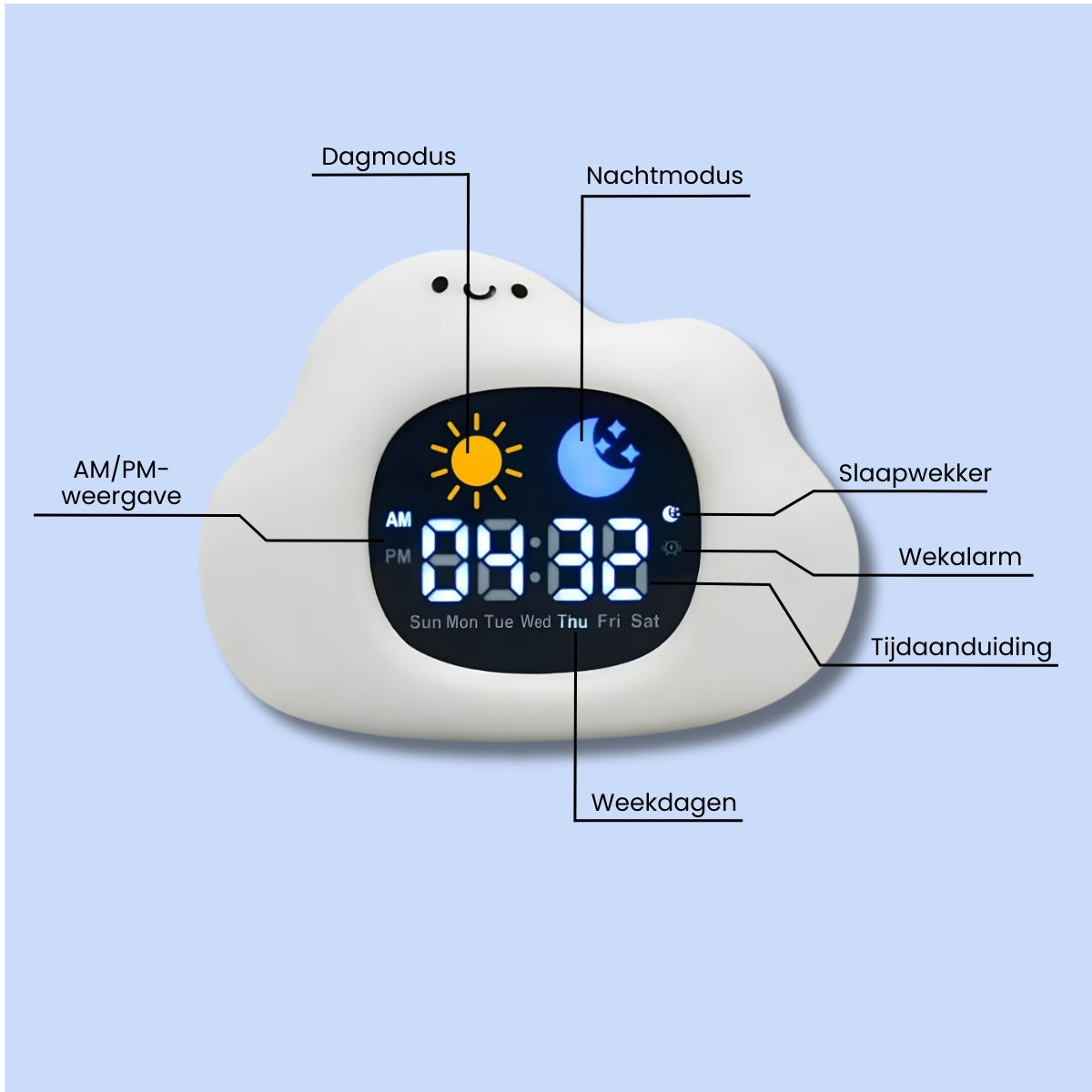 Slaaptrainer & Kinderwekker | Wolkje