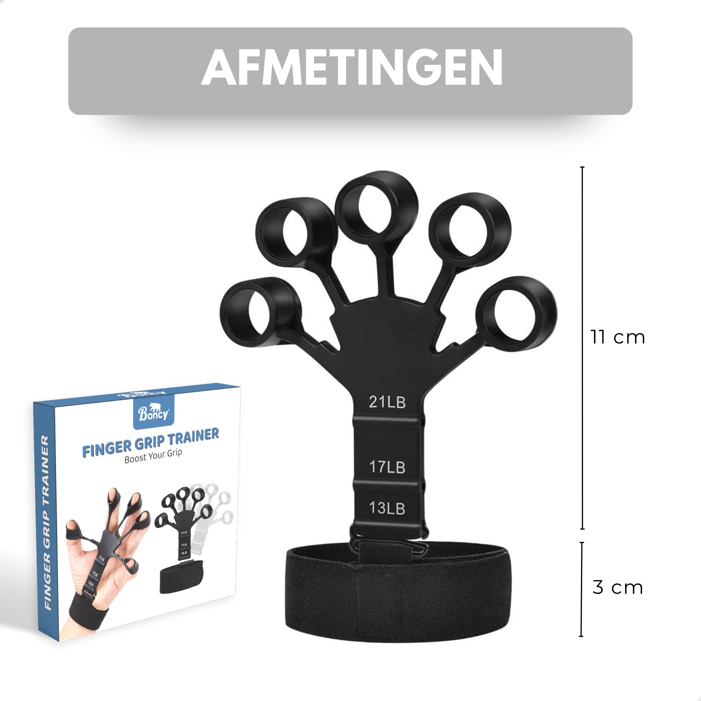 Boncy® Handtrainer | 3 Weerstanden