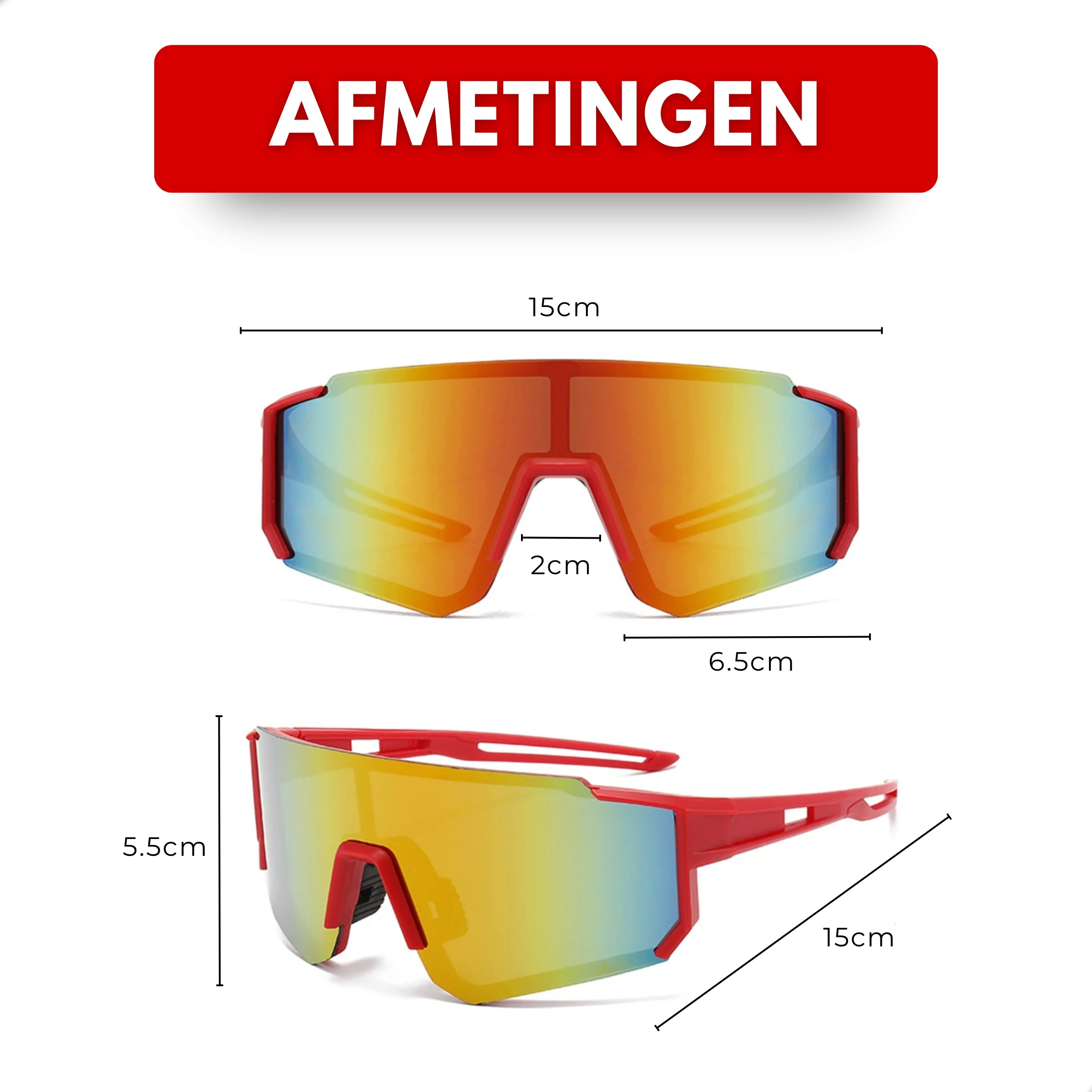 Boncy® Cyclone Zonnebrillen | 3-Pack