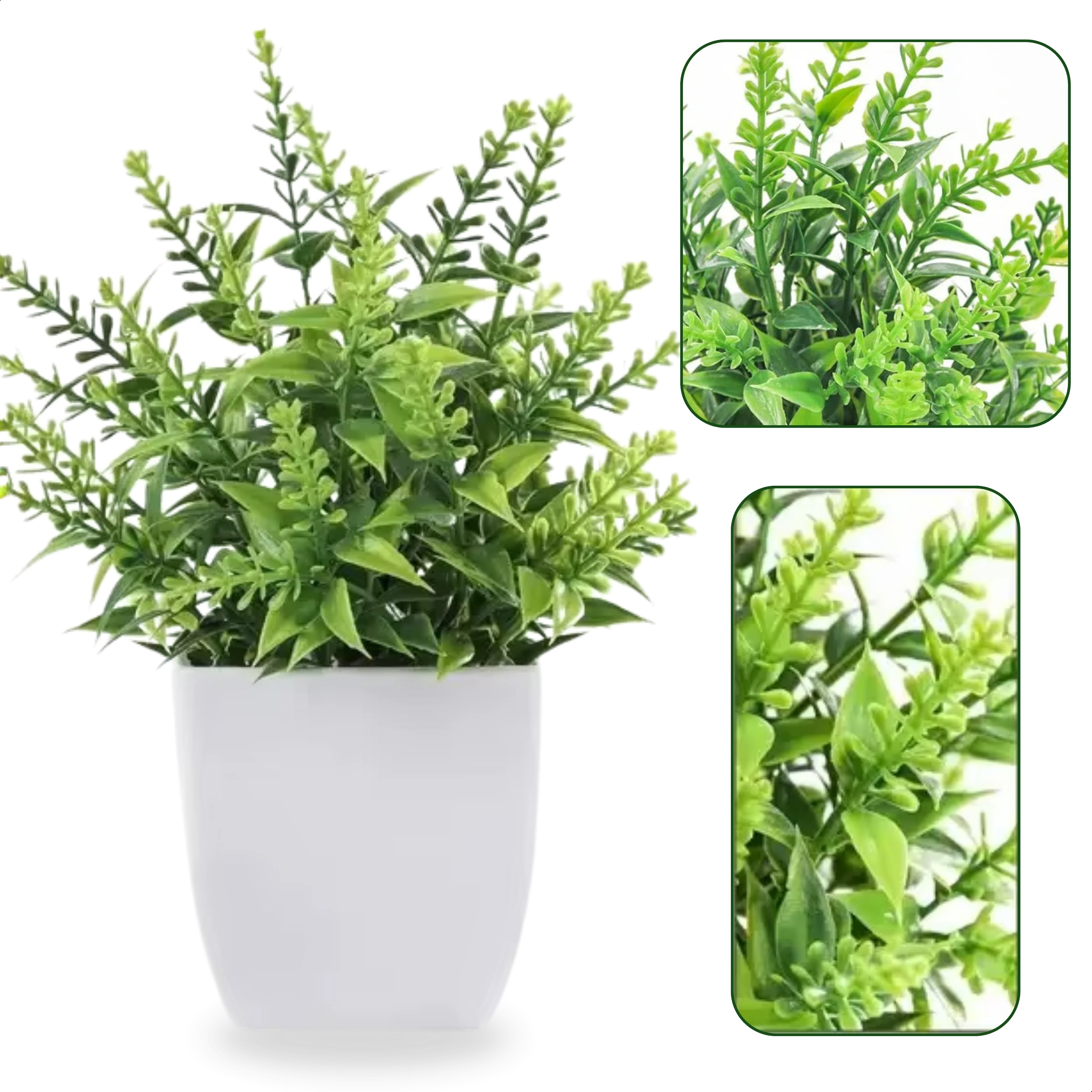 Premium Kunstplantjes in pot | 4 Stuks