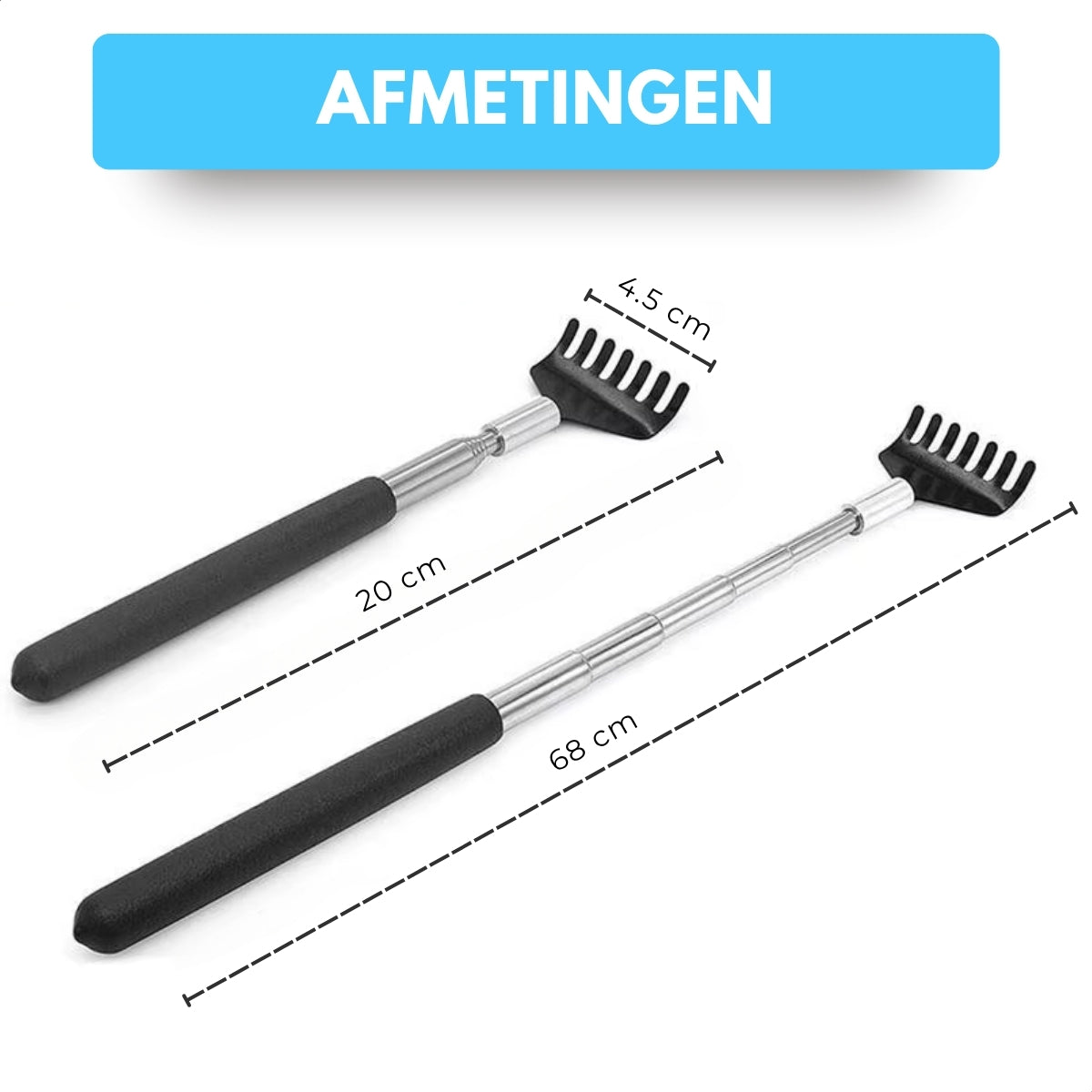 Boncy® Rugkrabber Uitschuifbaar