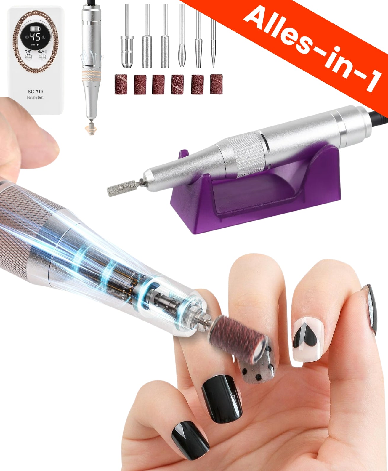 Elektrische Nagelvijl Set