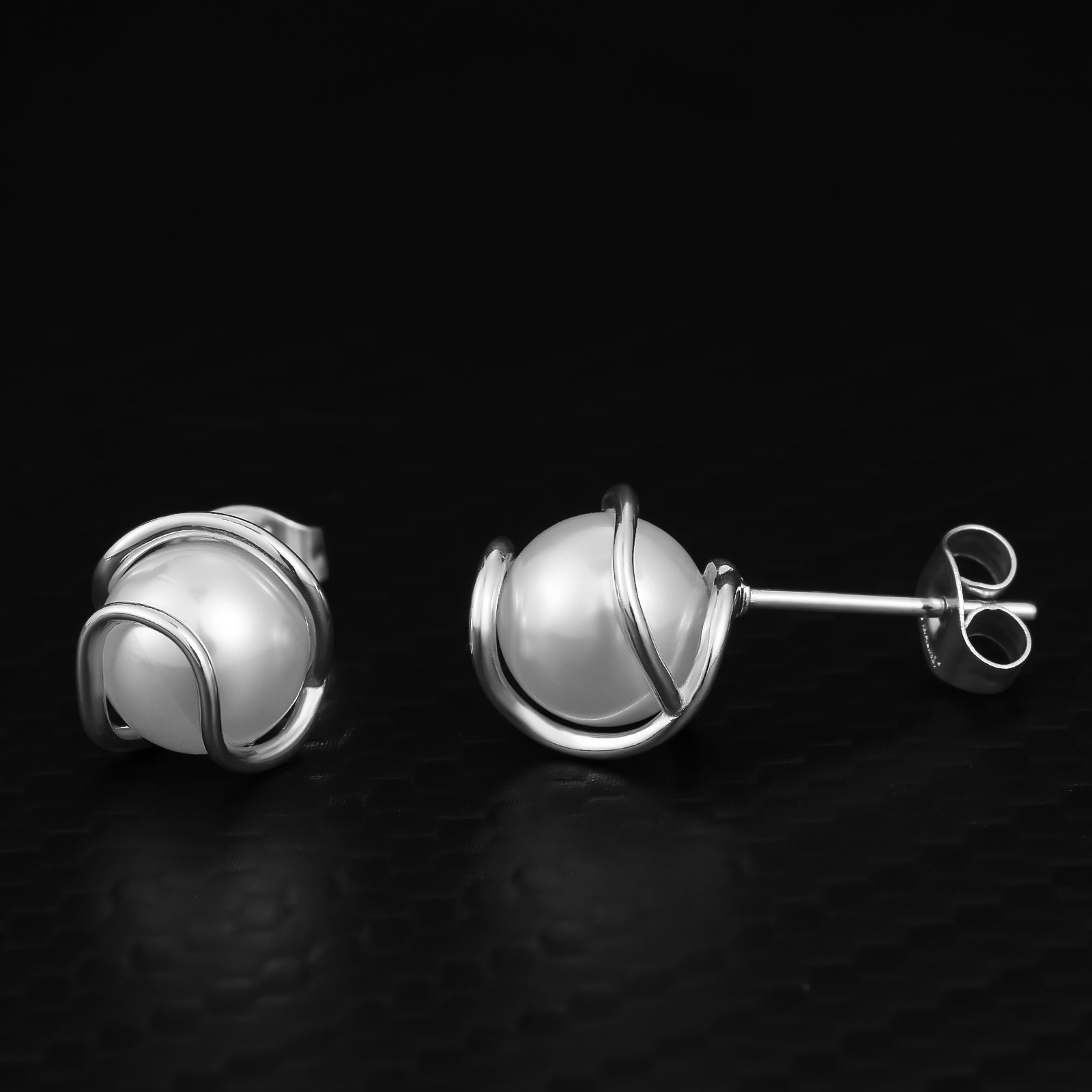 Oorbellen Dames Parel | Zilver | Compleet RVS