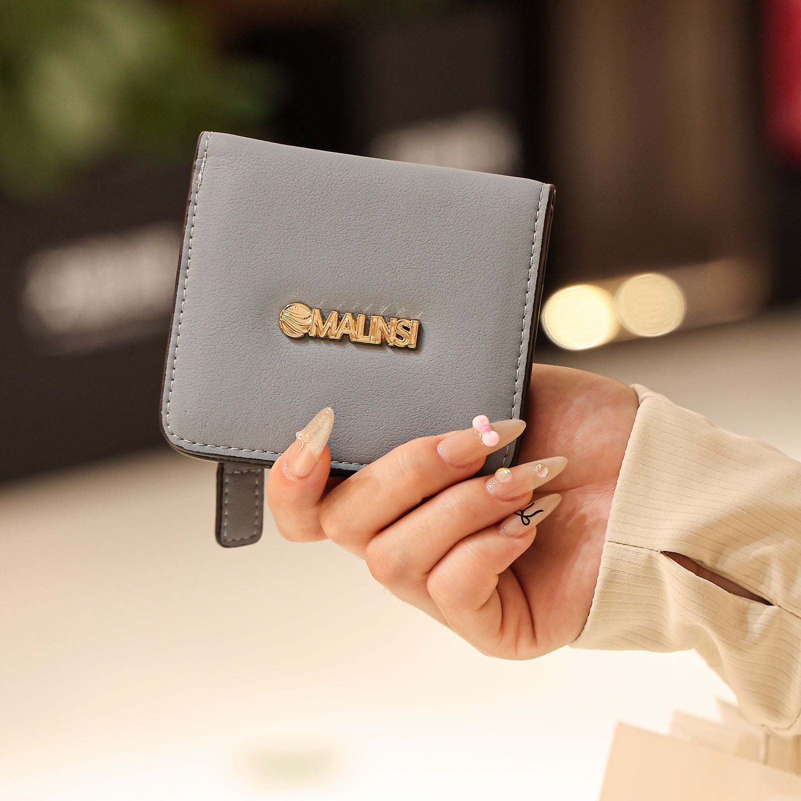 Portemonnee Dames | Blauw Billfold Compact