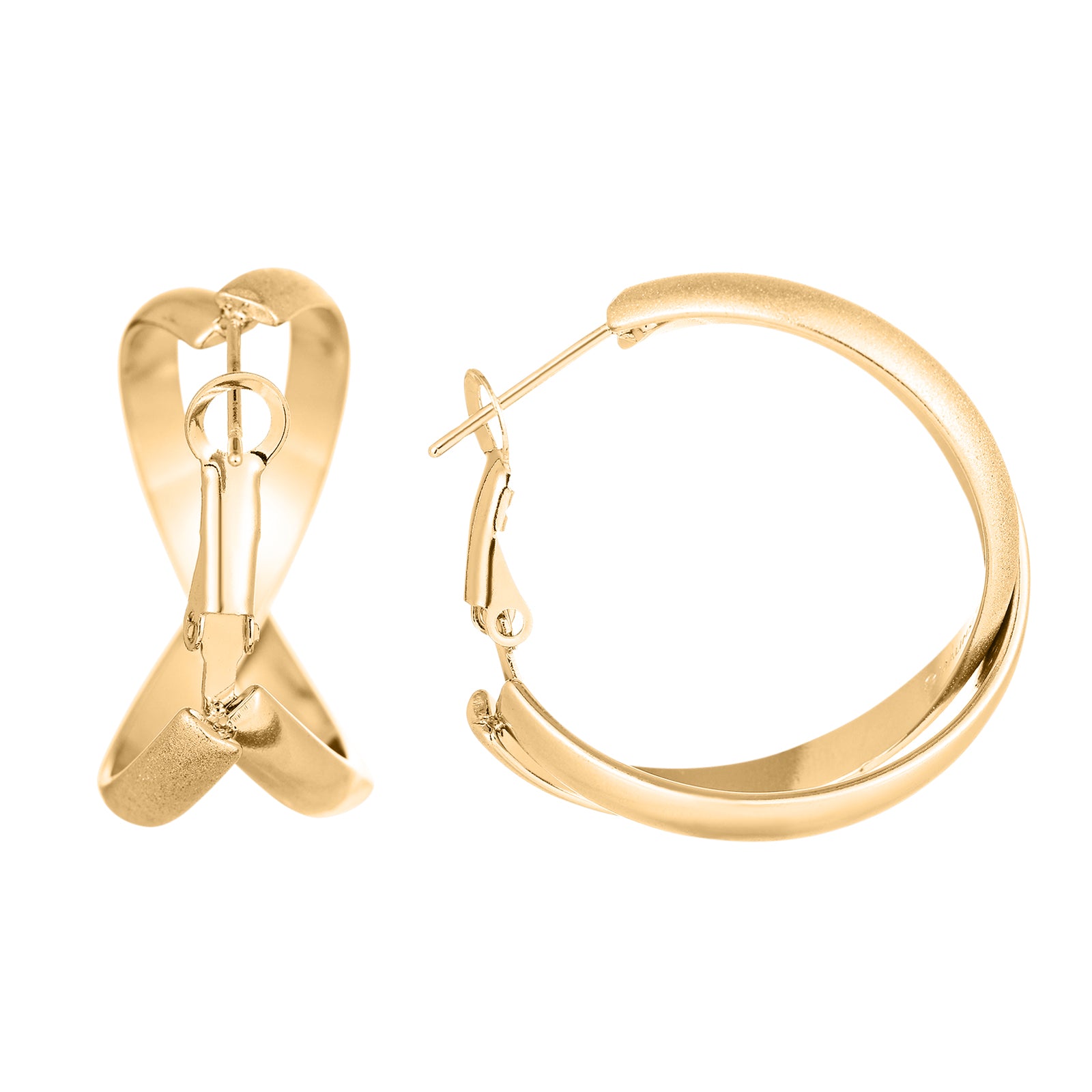 Oorbellen Dames Hybridmatt | Goud | 18K Goud Plated RVS