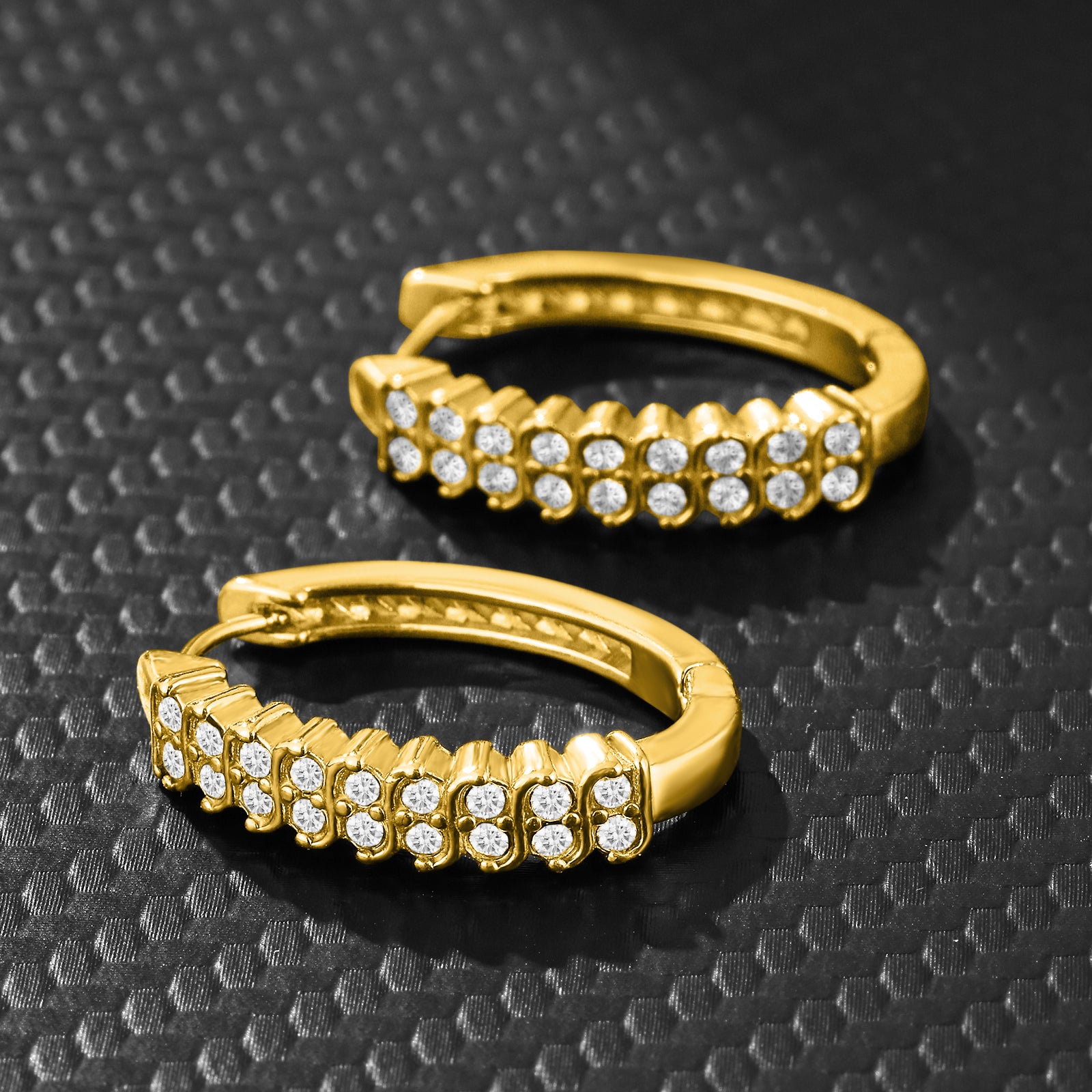 Oorbellen Dames Diamant | Goud | 18K Goud Plated RVS